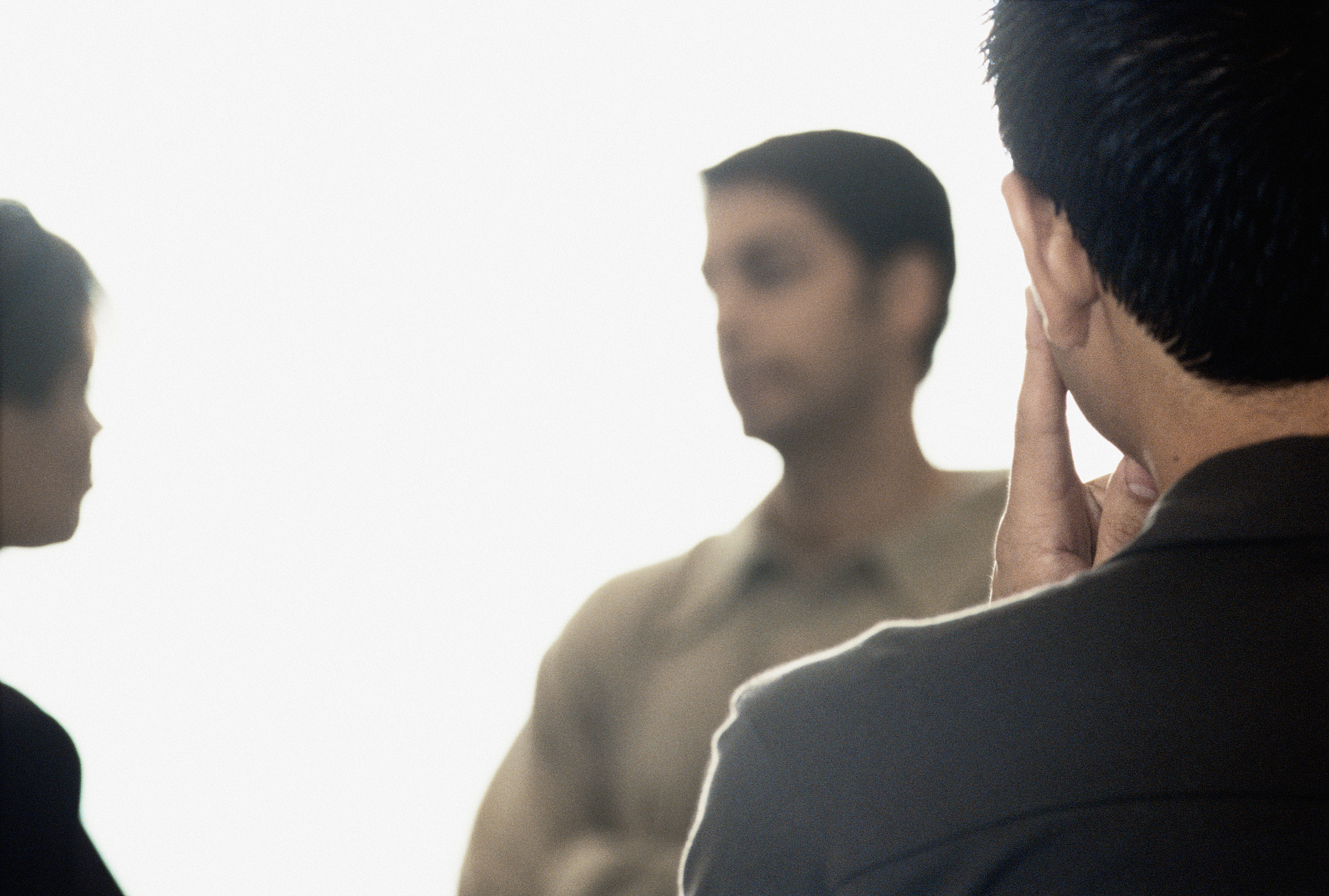 businesspeople having a discussion