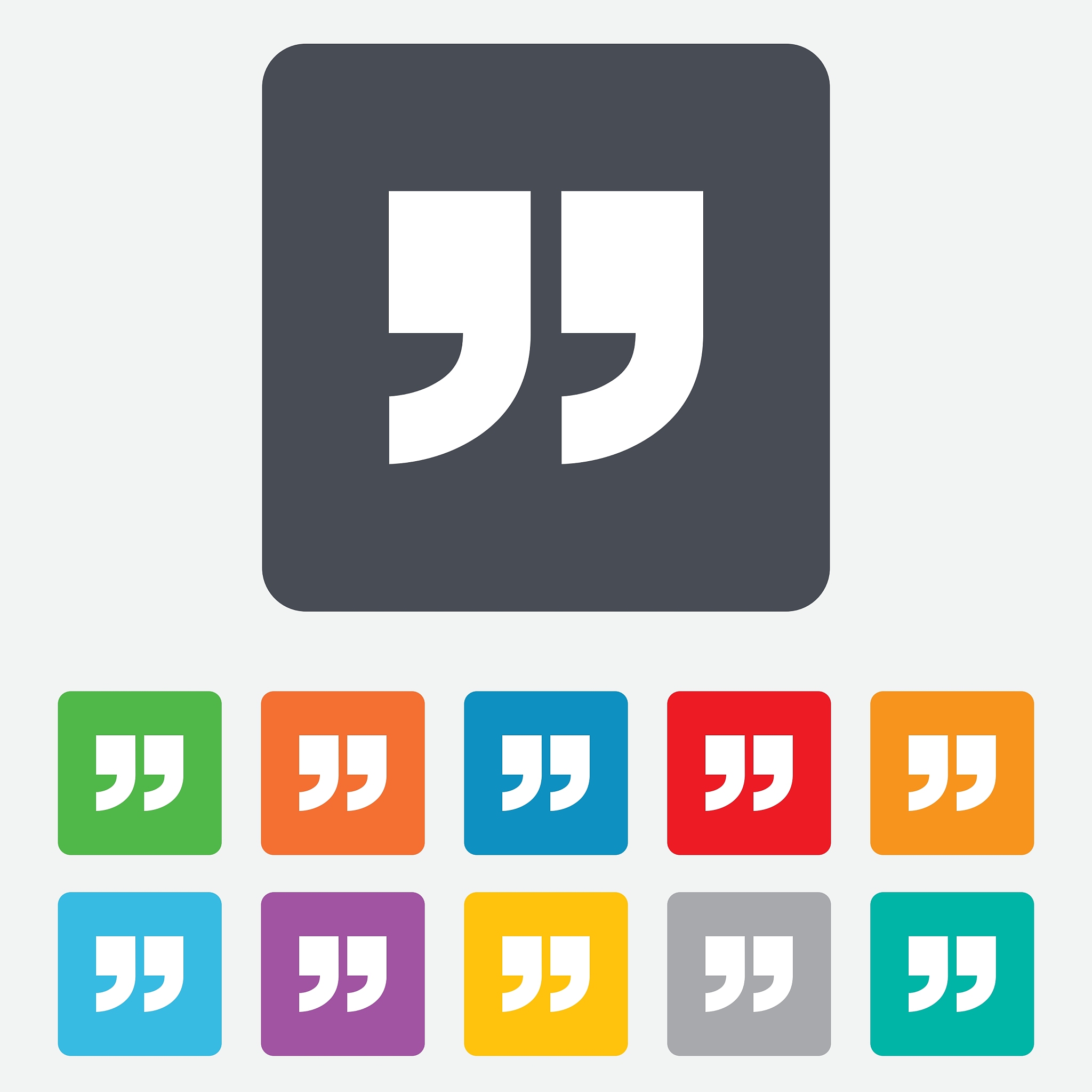 quote sign icon quotation mark symbol