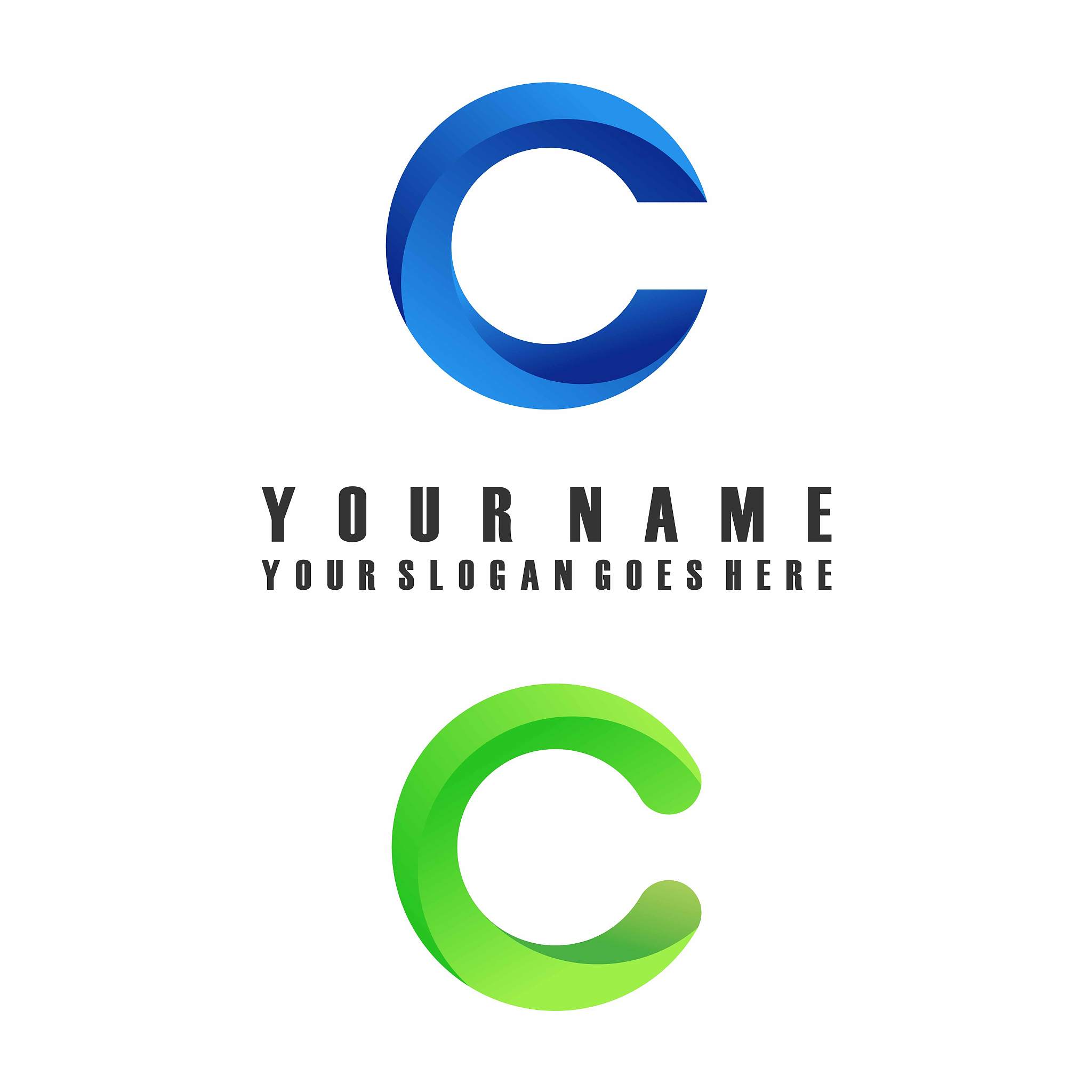 vector or font c which has an attractive shape and can be used a