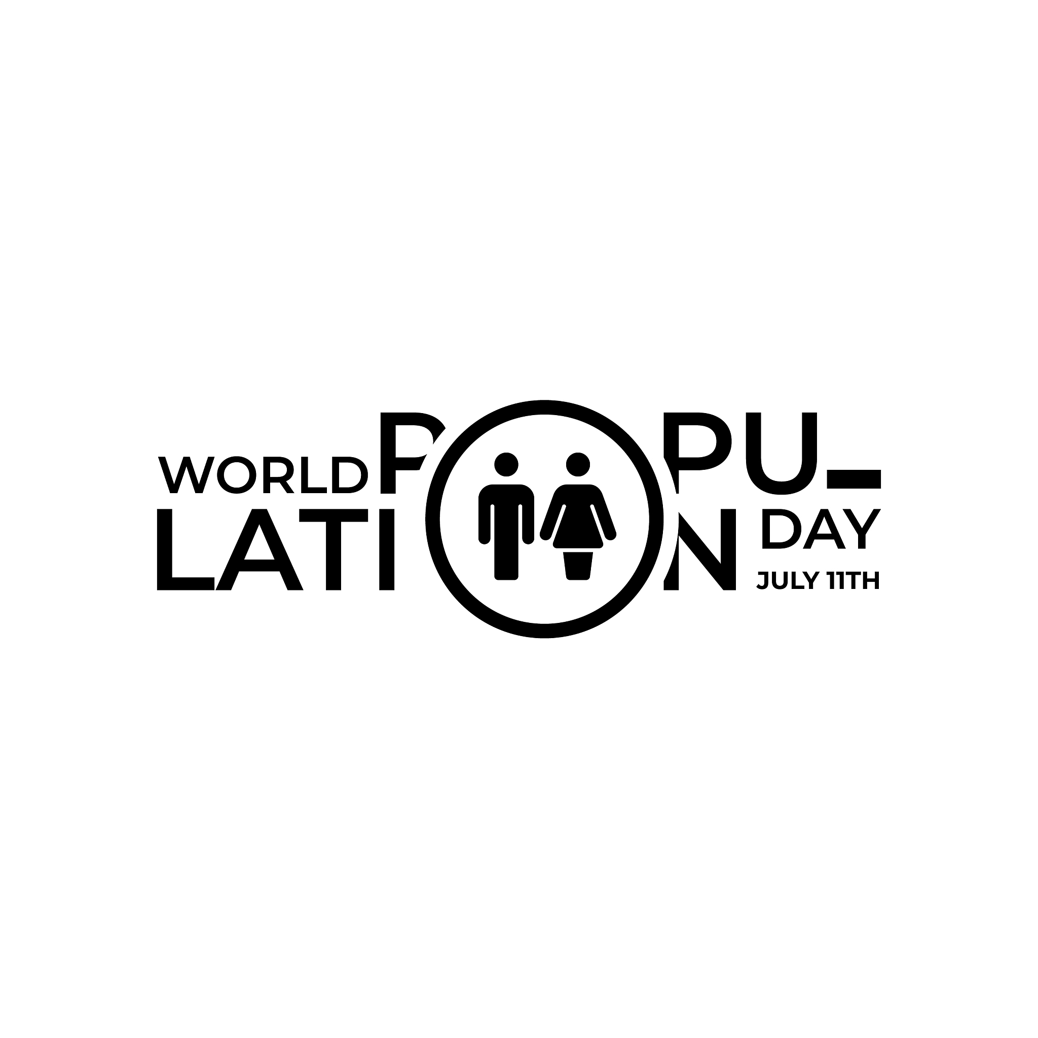design for world population day greeting-11 july