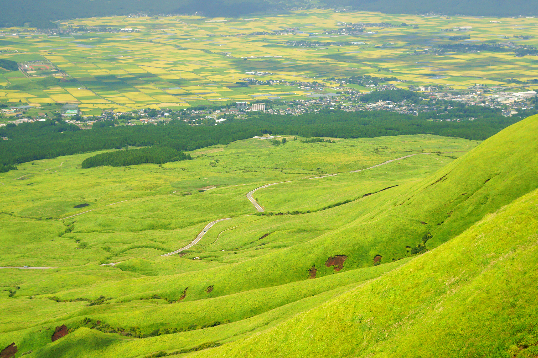 aso panorama line, kumamoto prefecture, japan