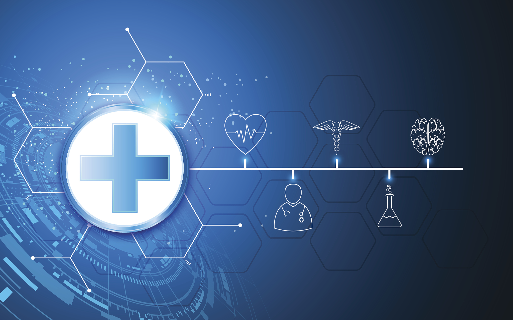 abstract timeline science medical health care concept background