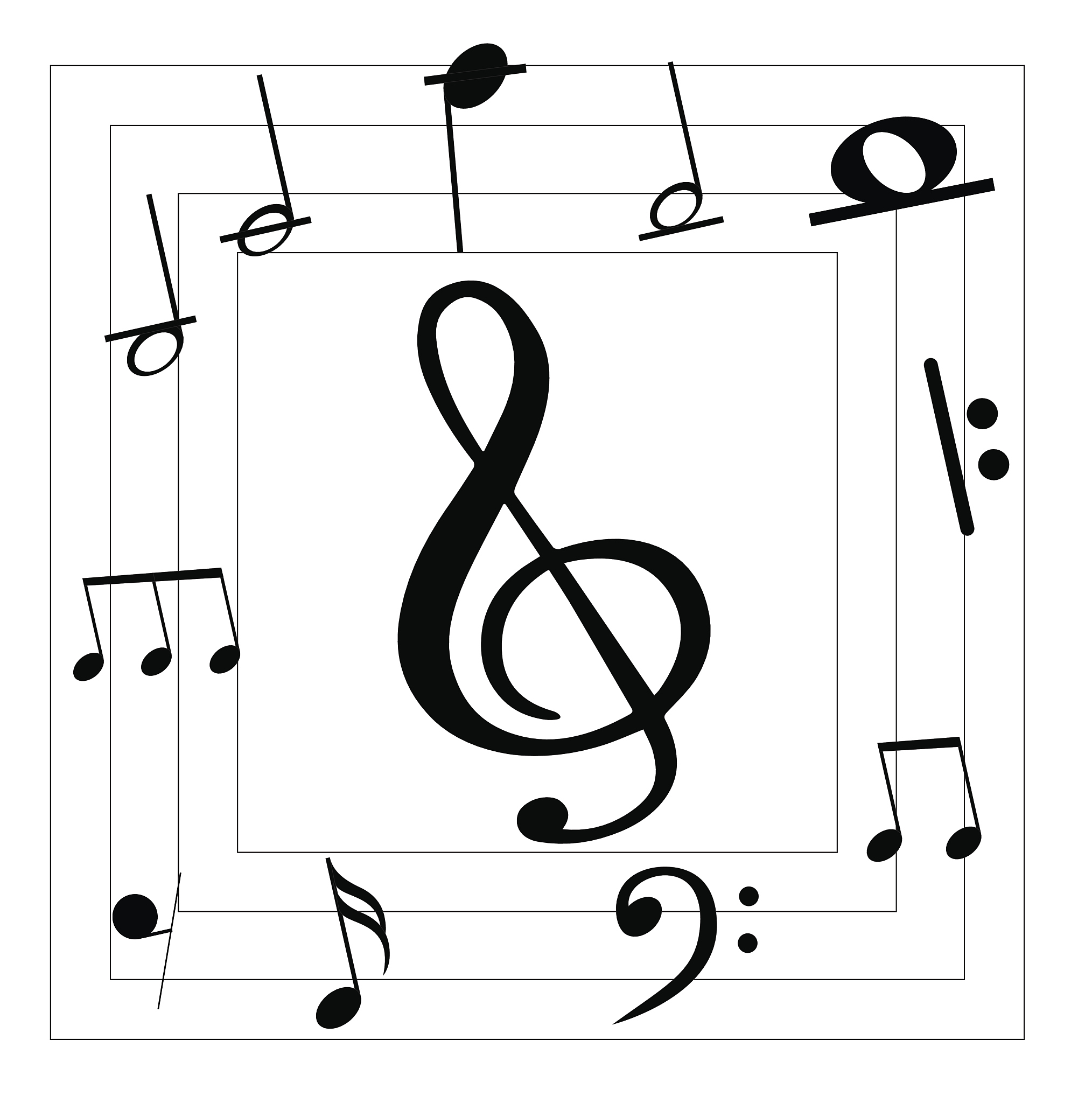 music note background