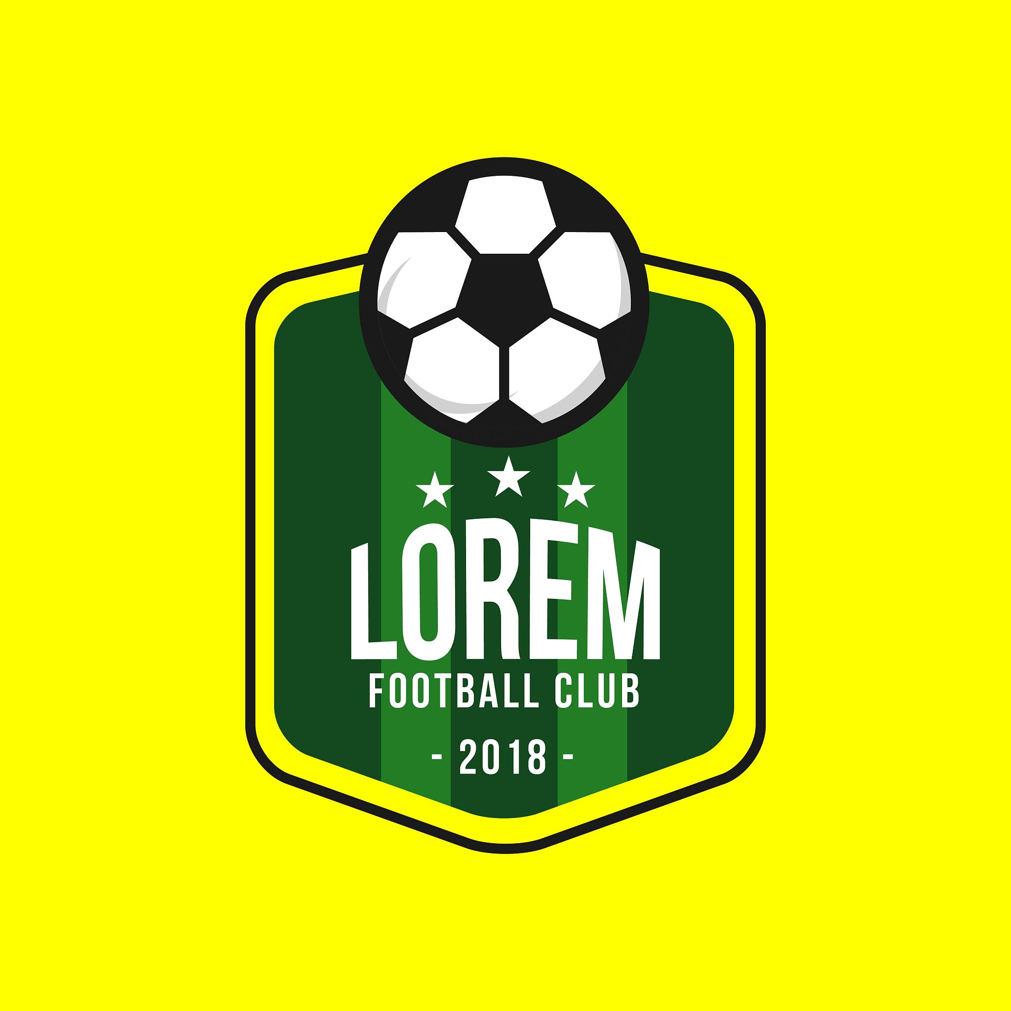 football club icon vector template design