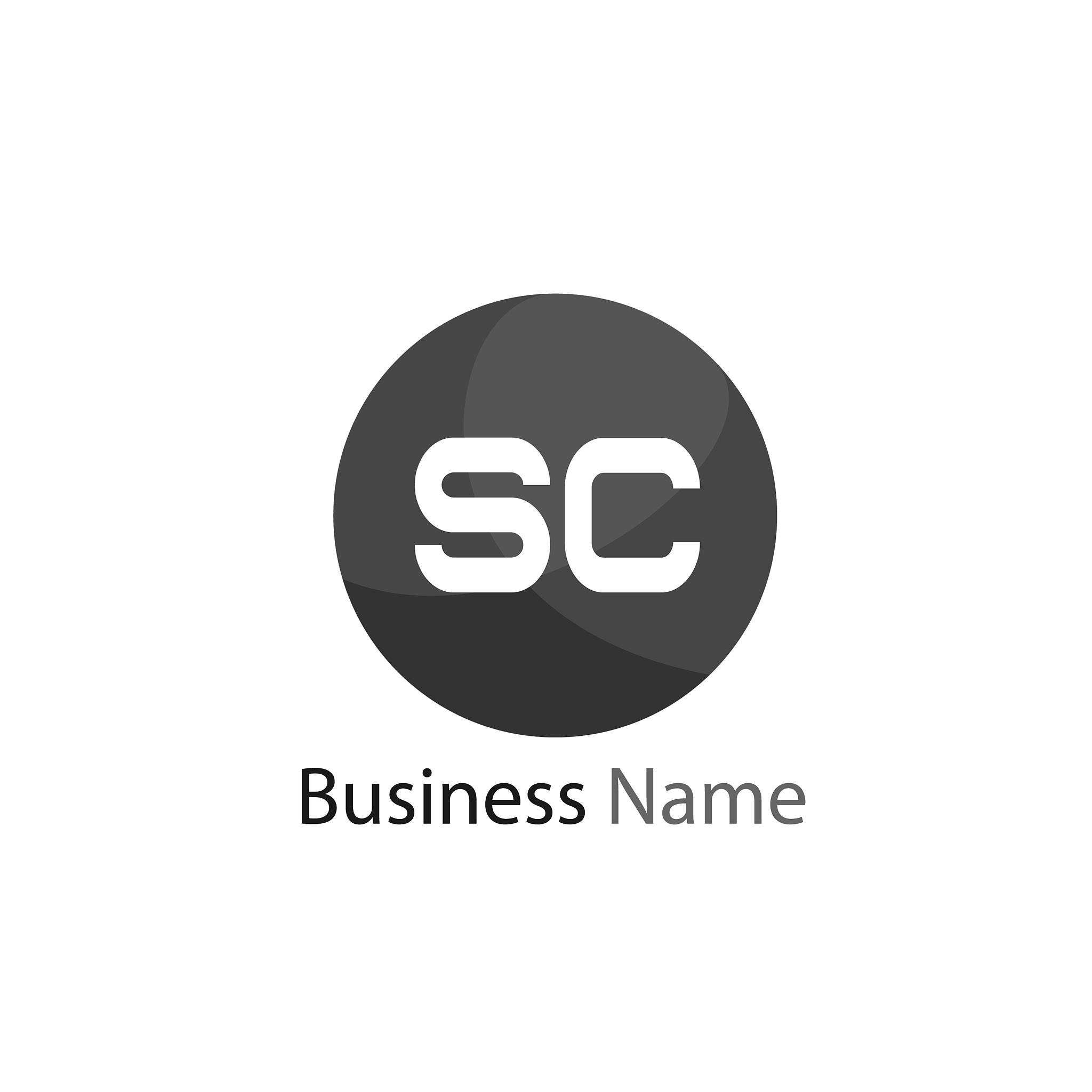 initial letter sc logo template design