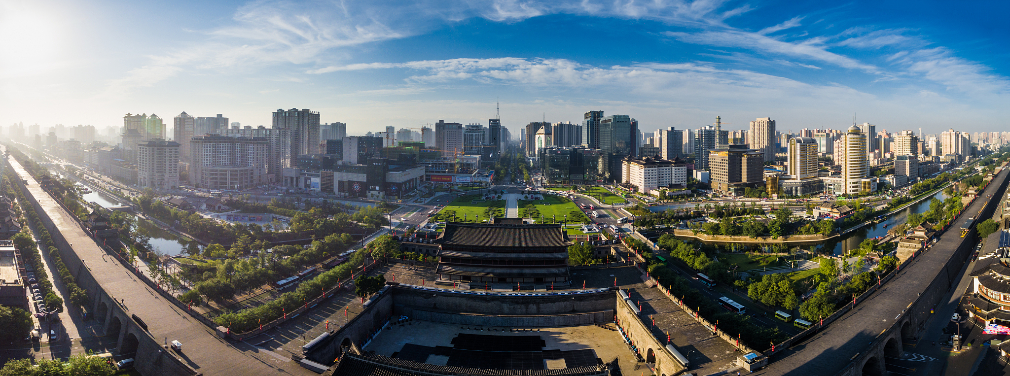 cityscape of xi'an city