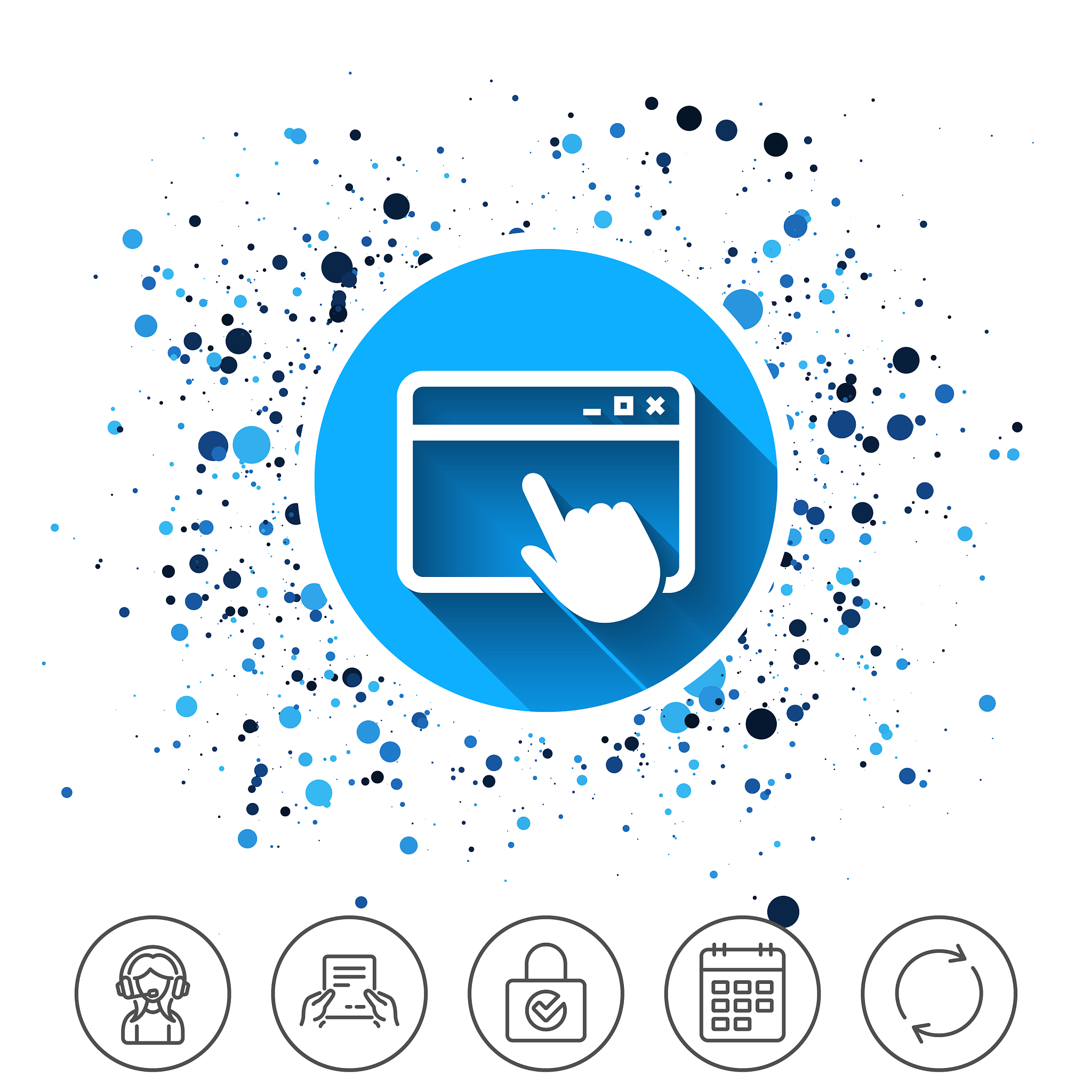 click page icon browser window sign
