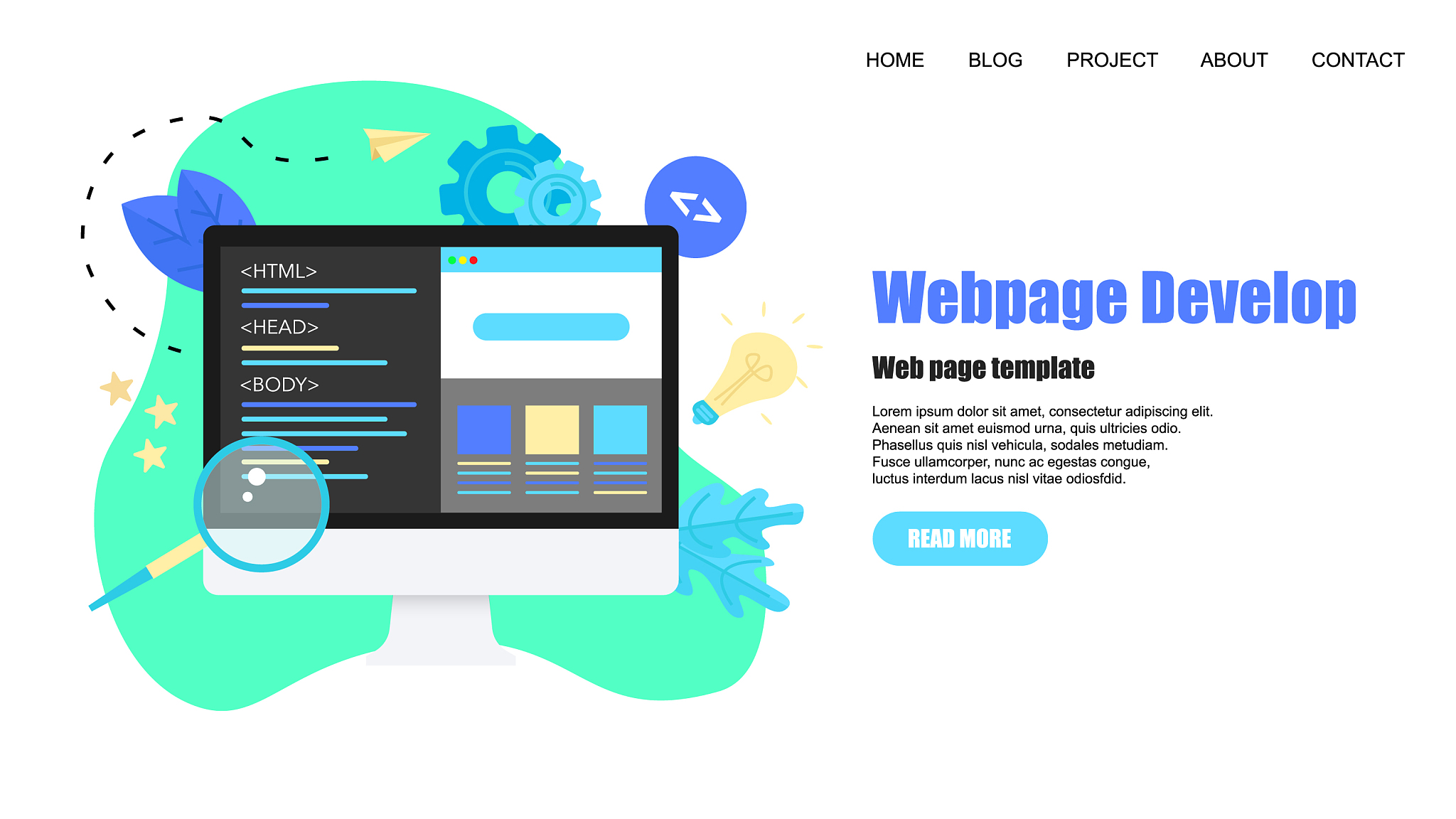 webpage template creative webpage development