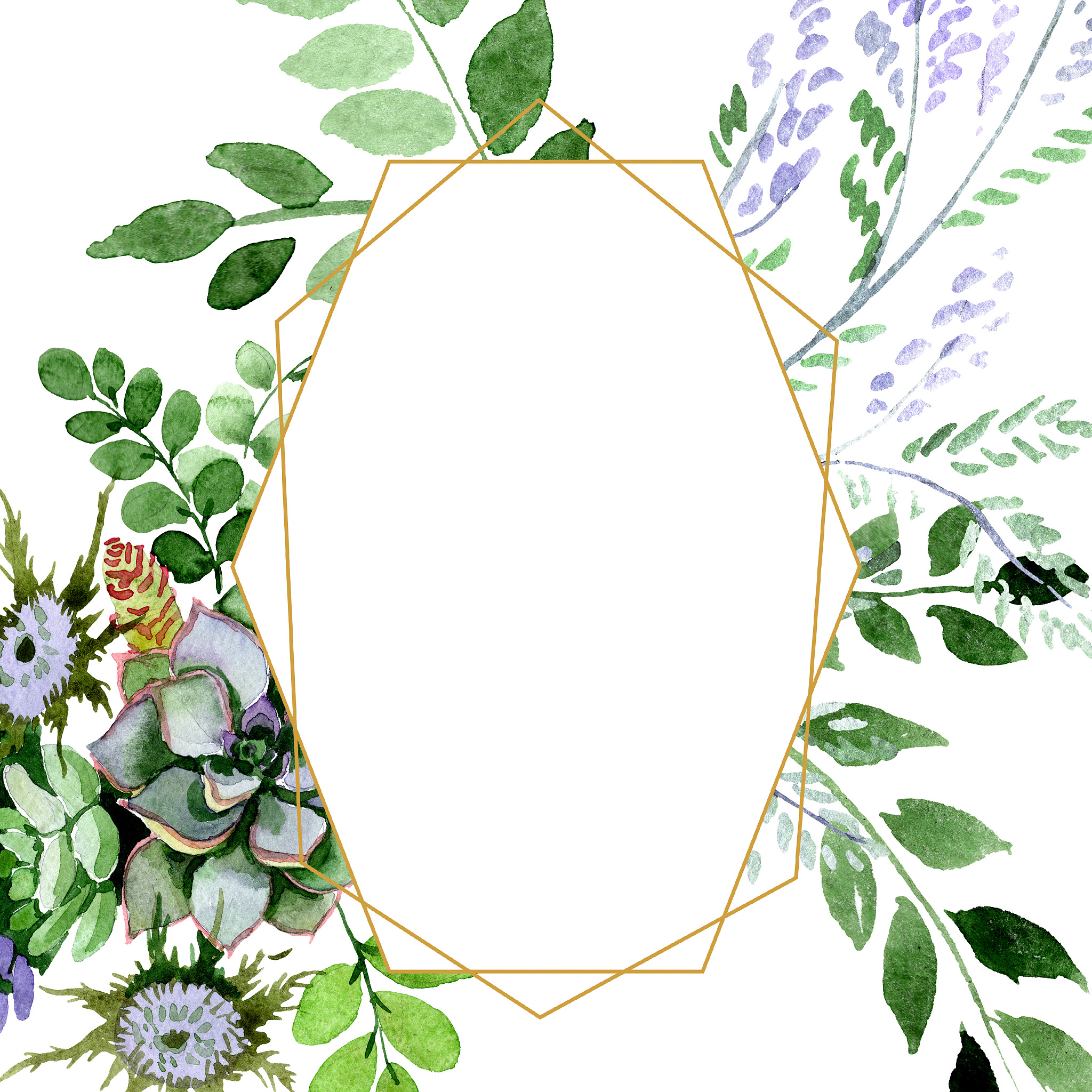 succulent bouquet floral botanical flowers. watercolor backgroun