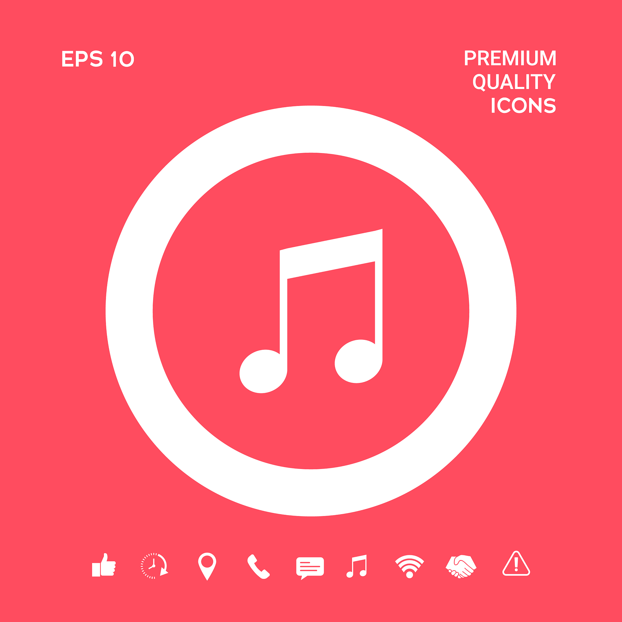 music icon symbol graphic elements for your