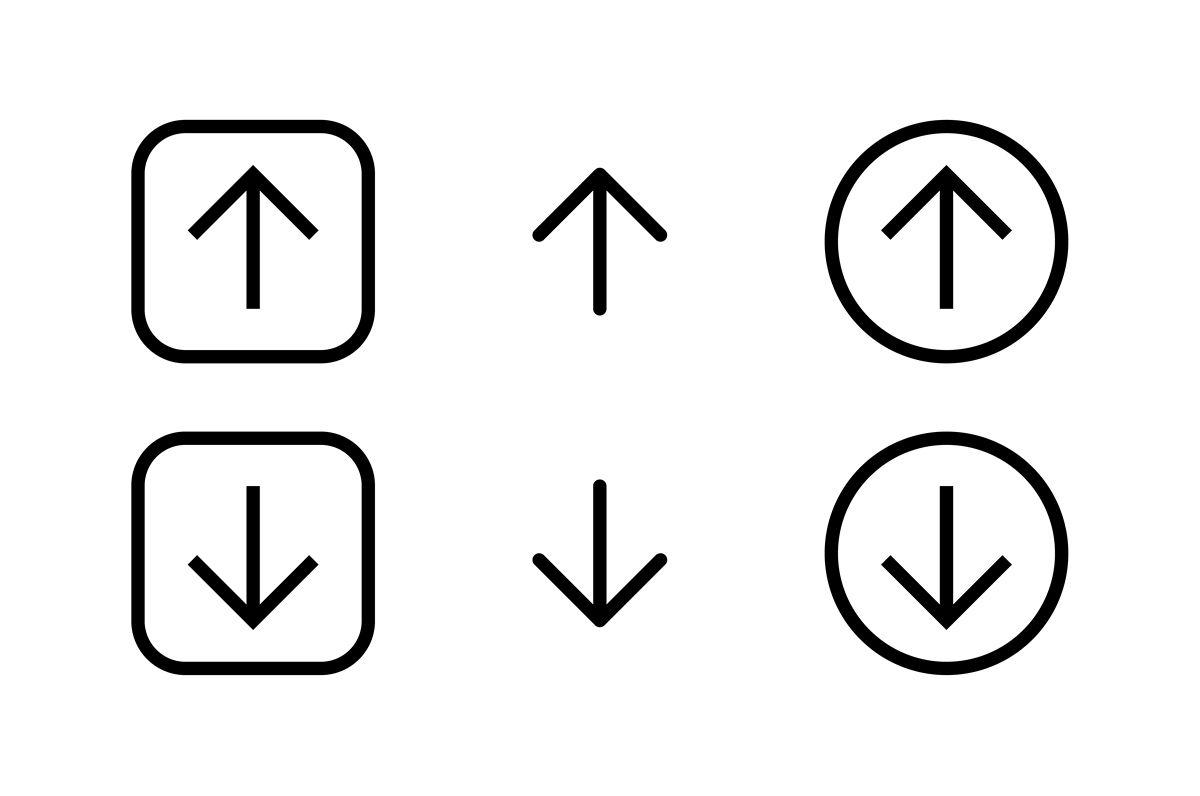 收缩图标：展开折叠内容的视觉指示