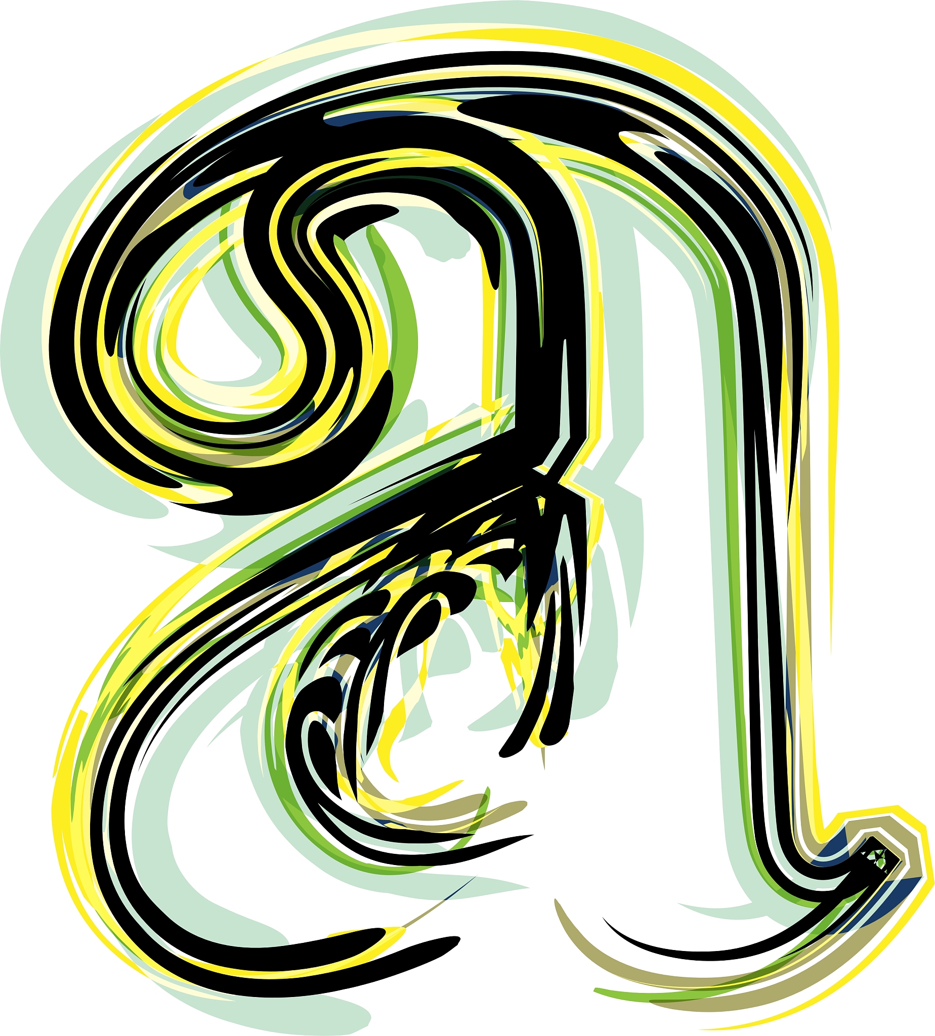 font letter a