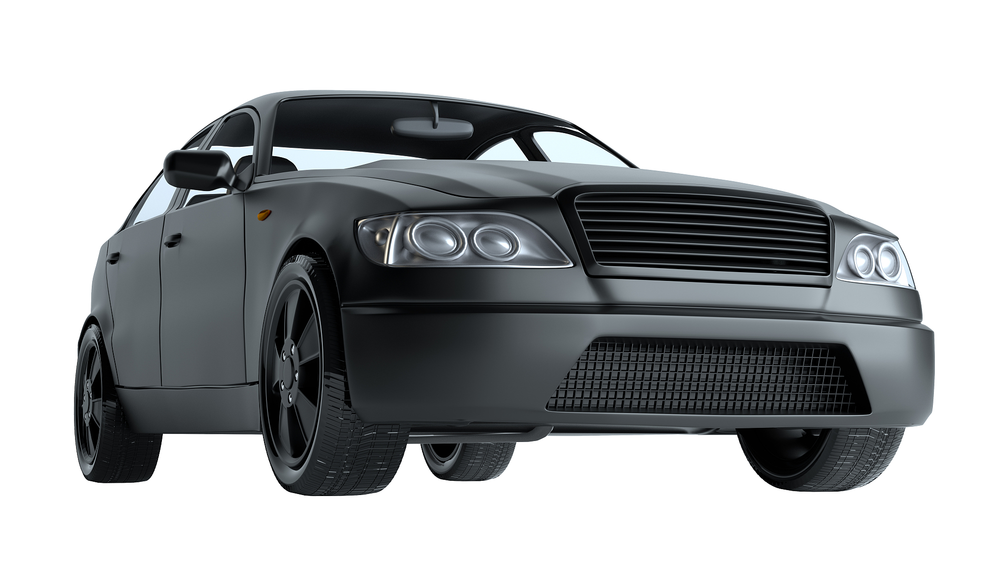 car isolated on white