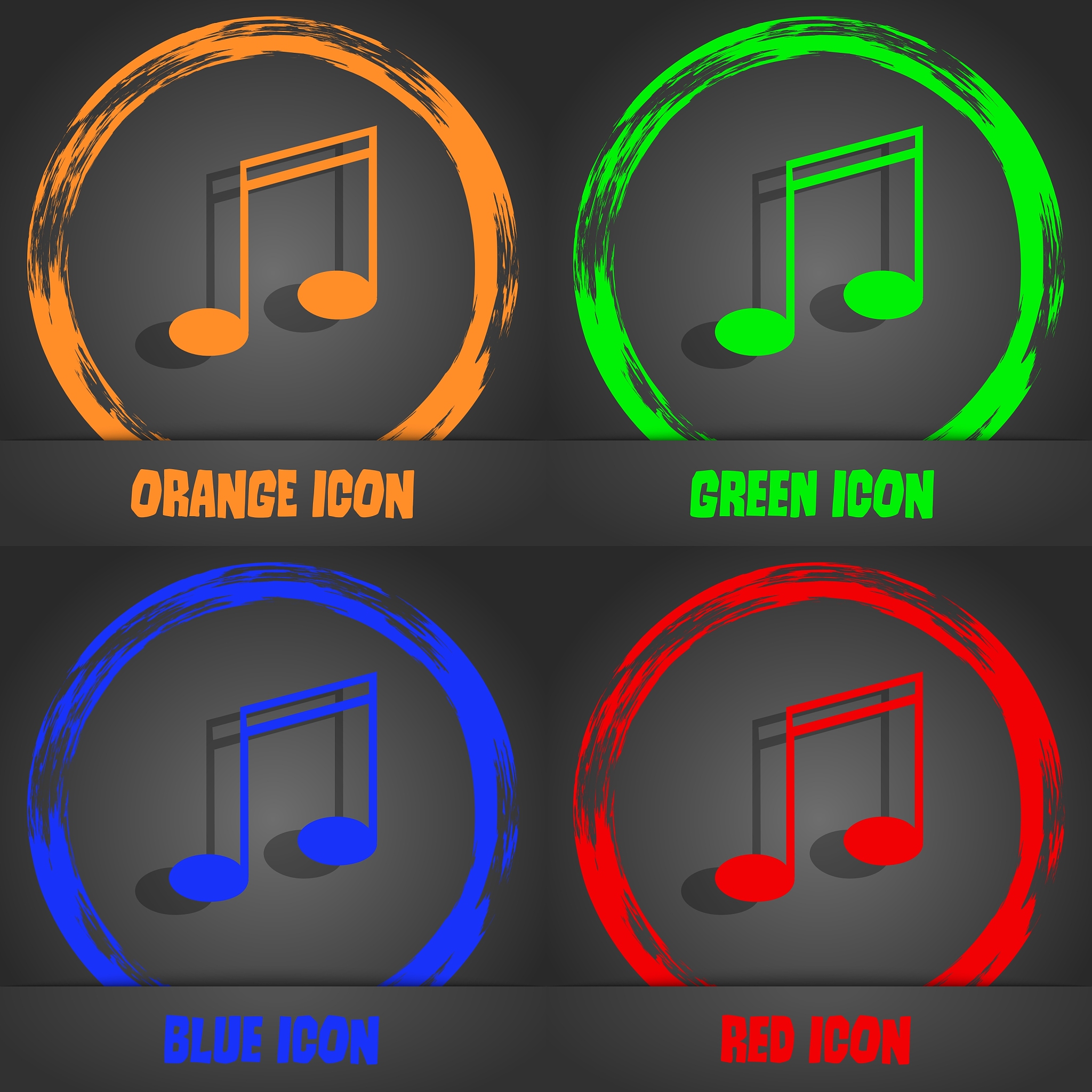 music note sign icon musical symbol fashionable