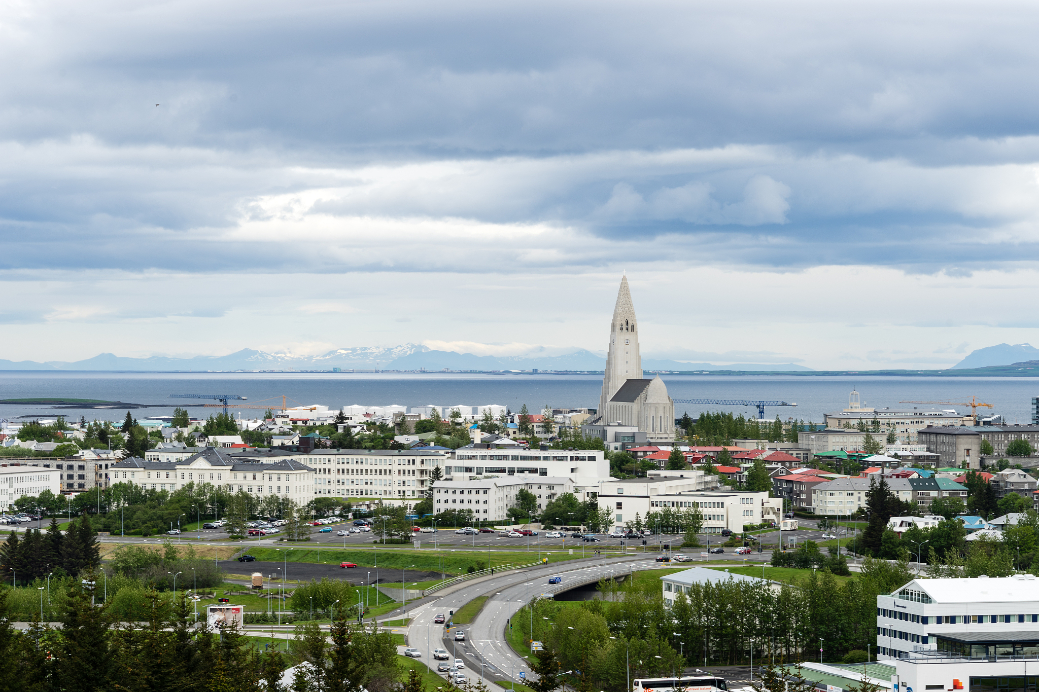 city view over reykjavik, iceland