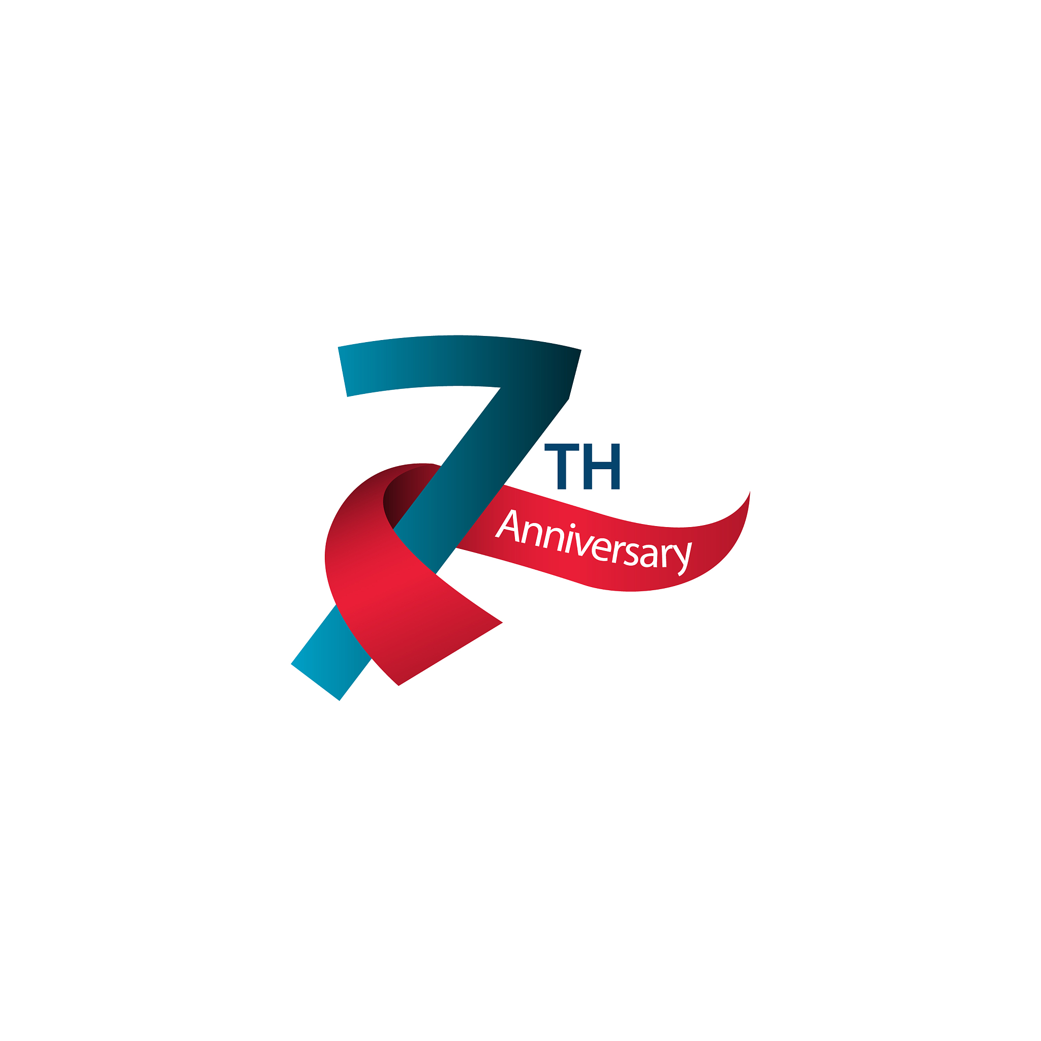 7 th anniversary template design