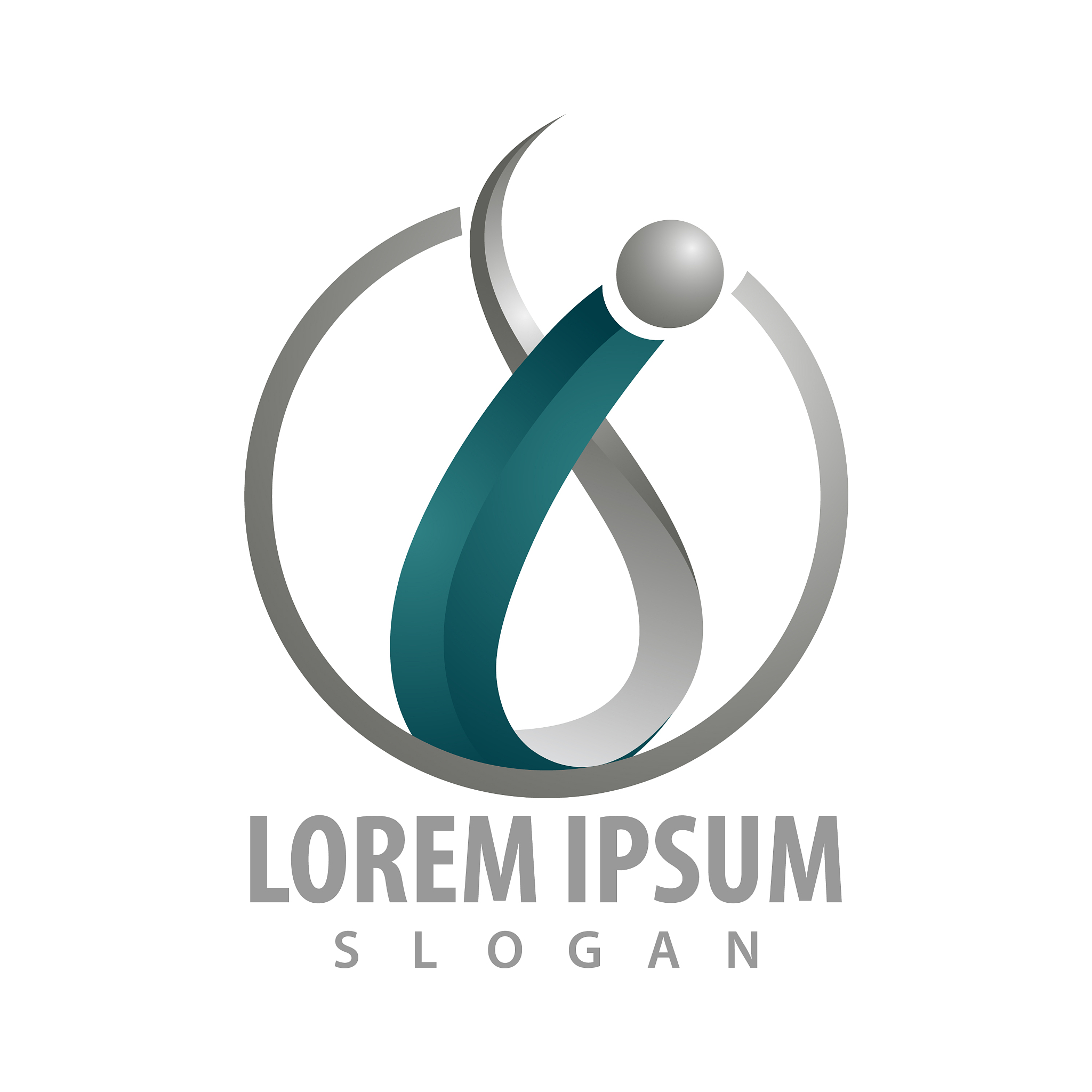 initial letter i medical logo concept design