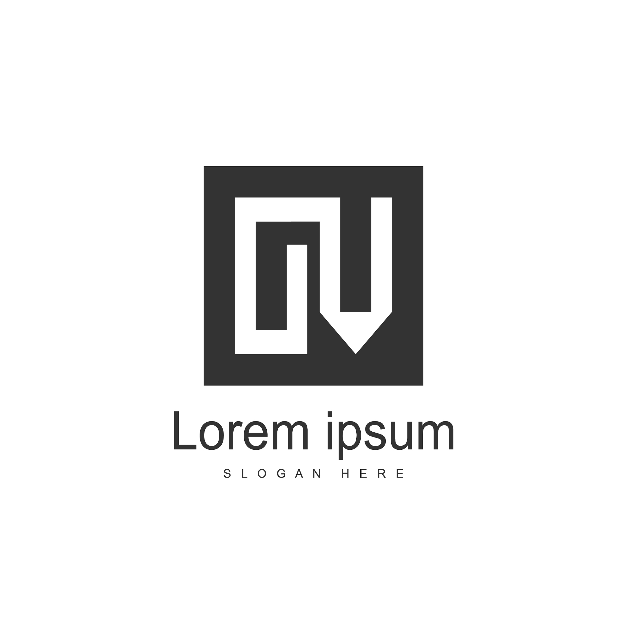 initial letter o logo template design