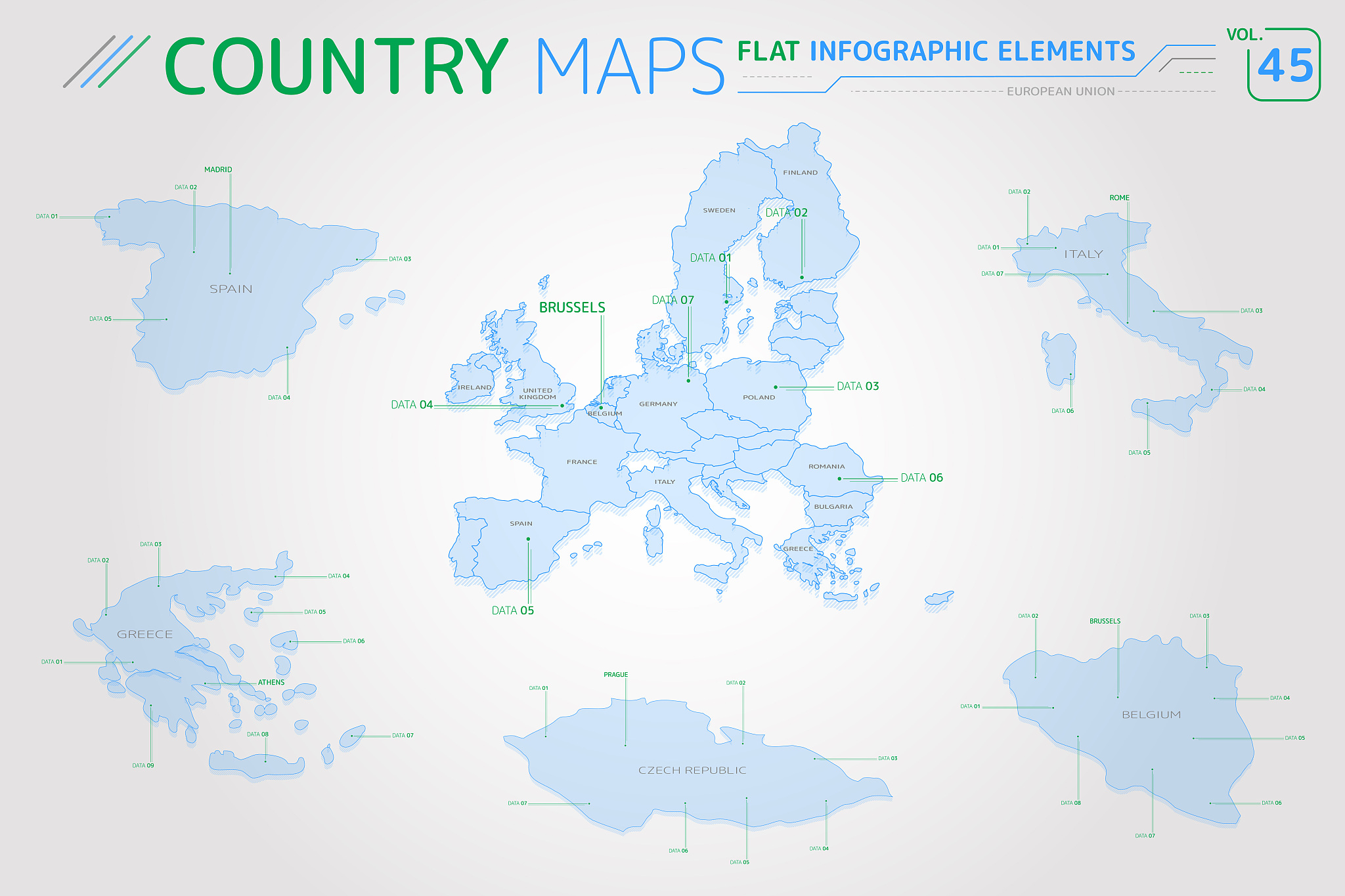 european union, spain, italy, greece, czech republic and belgium