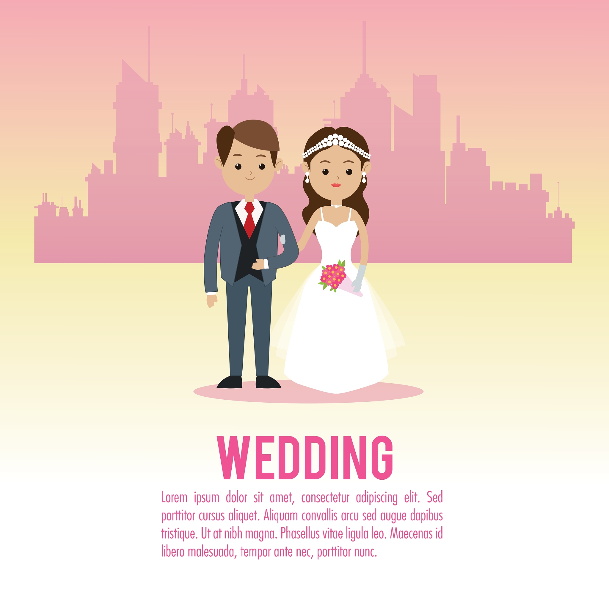 wedding and marriage couple design