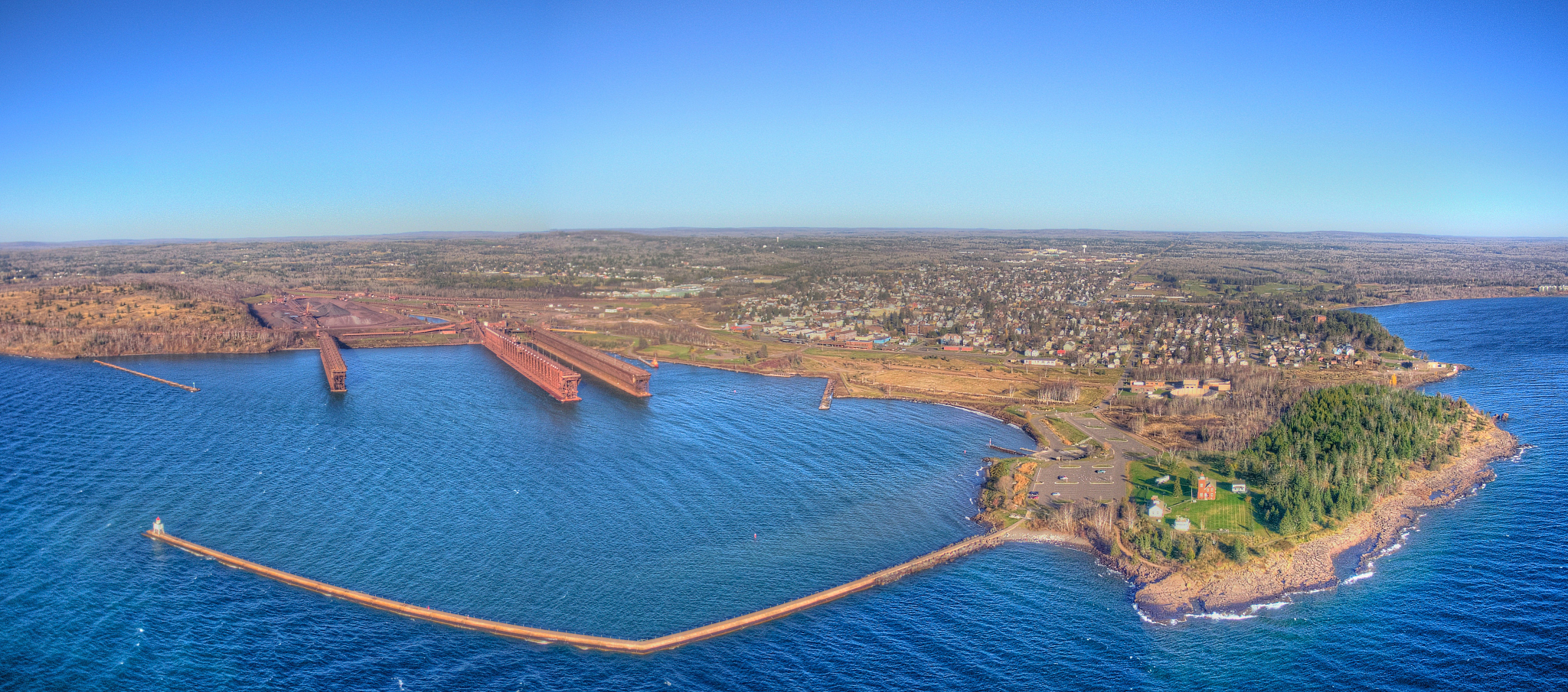 two harbors is a community on the north shore of lake superior i