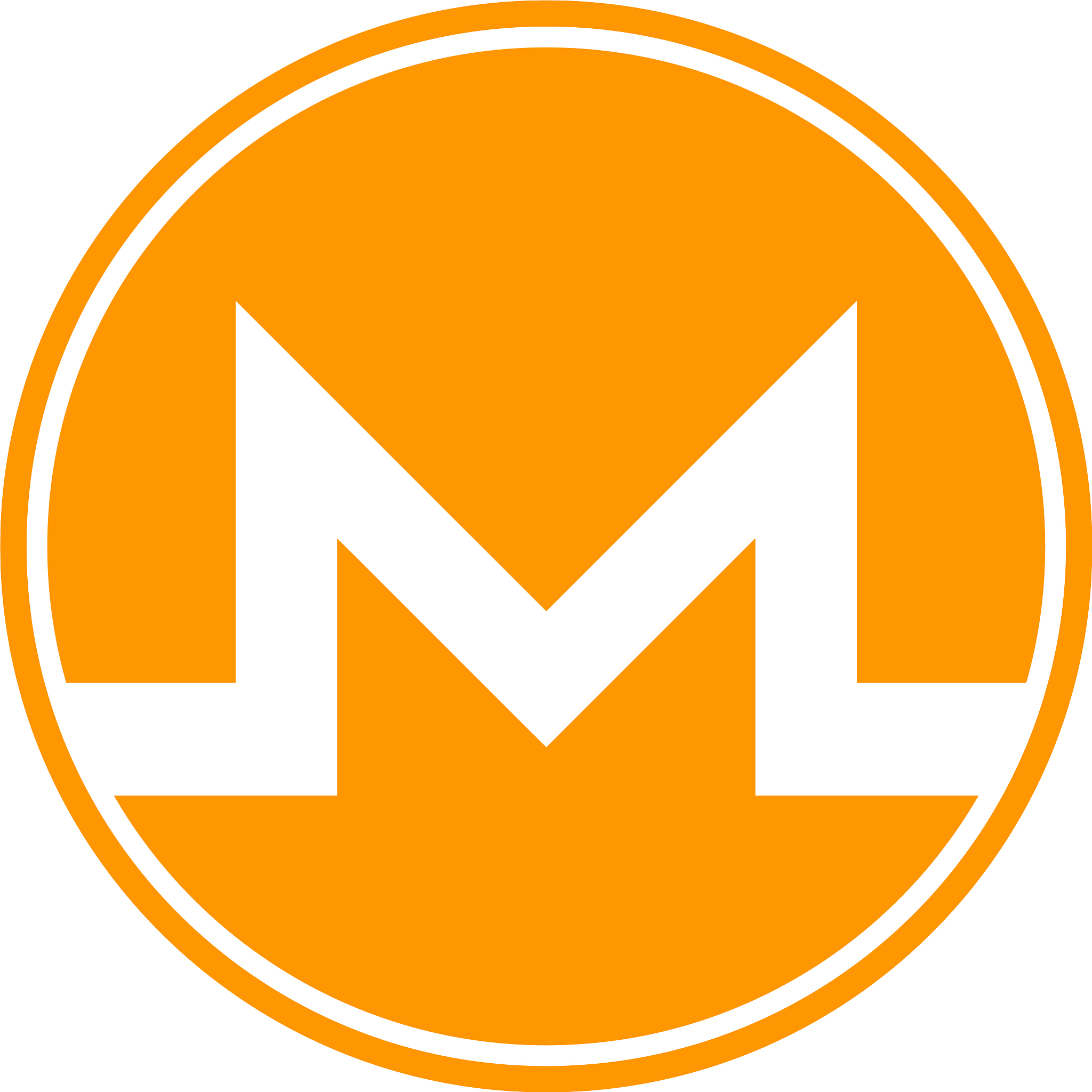 monero coin flat icon