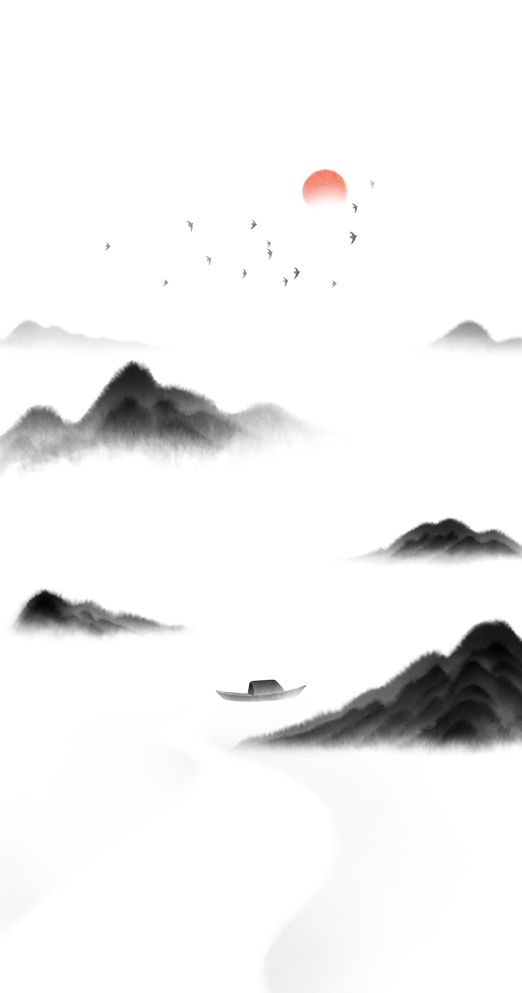 茶室的背景画用什么？