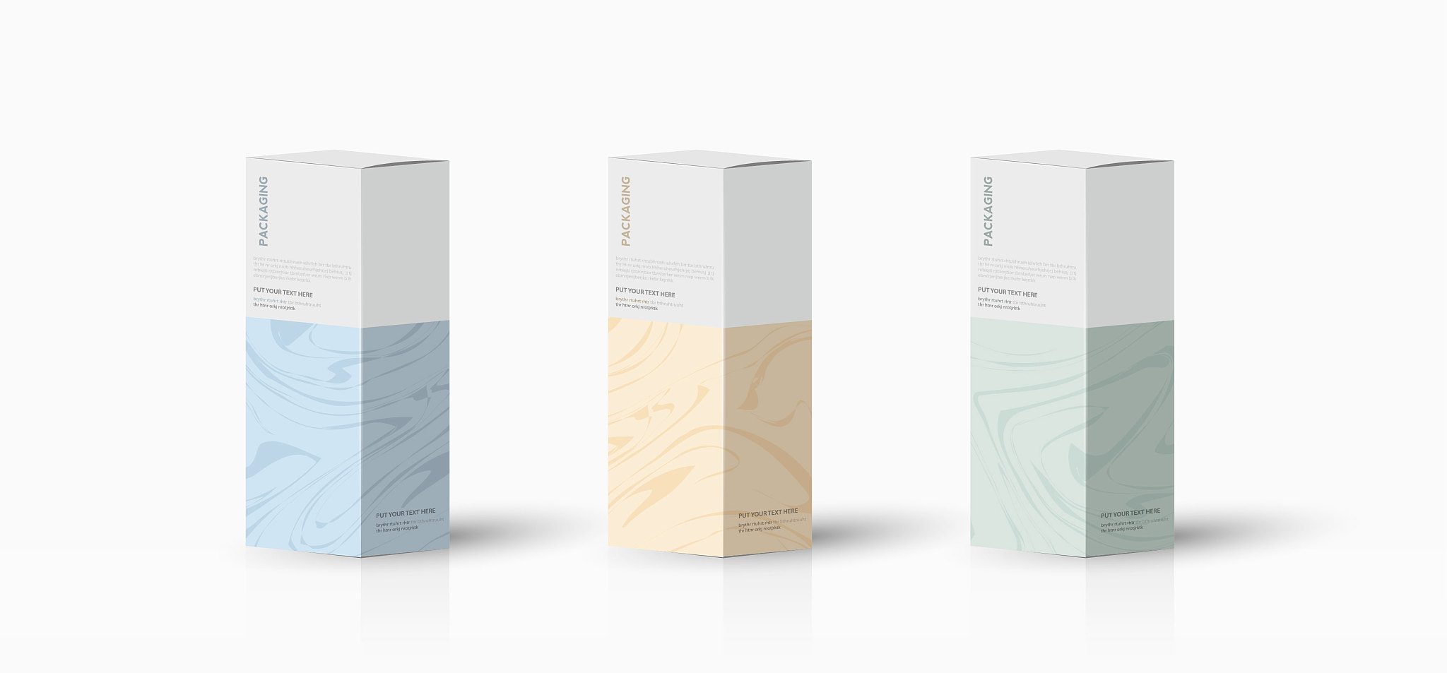 box, packaging template for product vector design illustration.