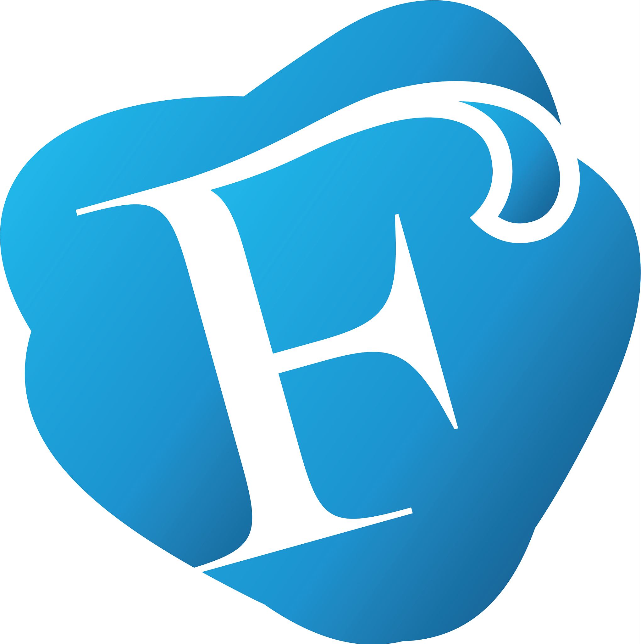 initial f logo template