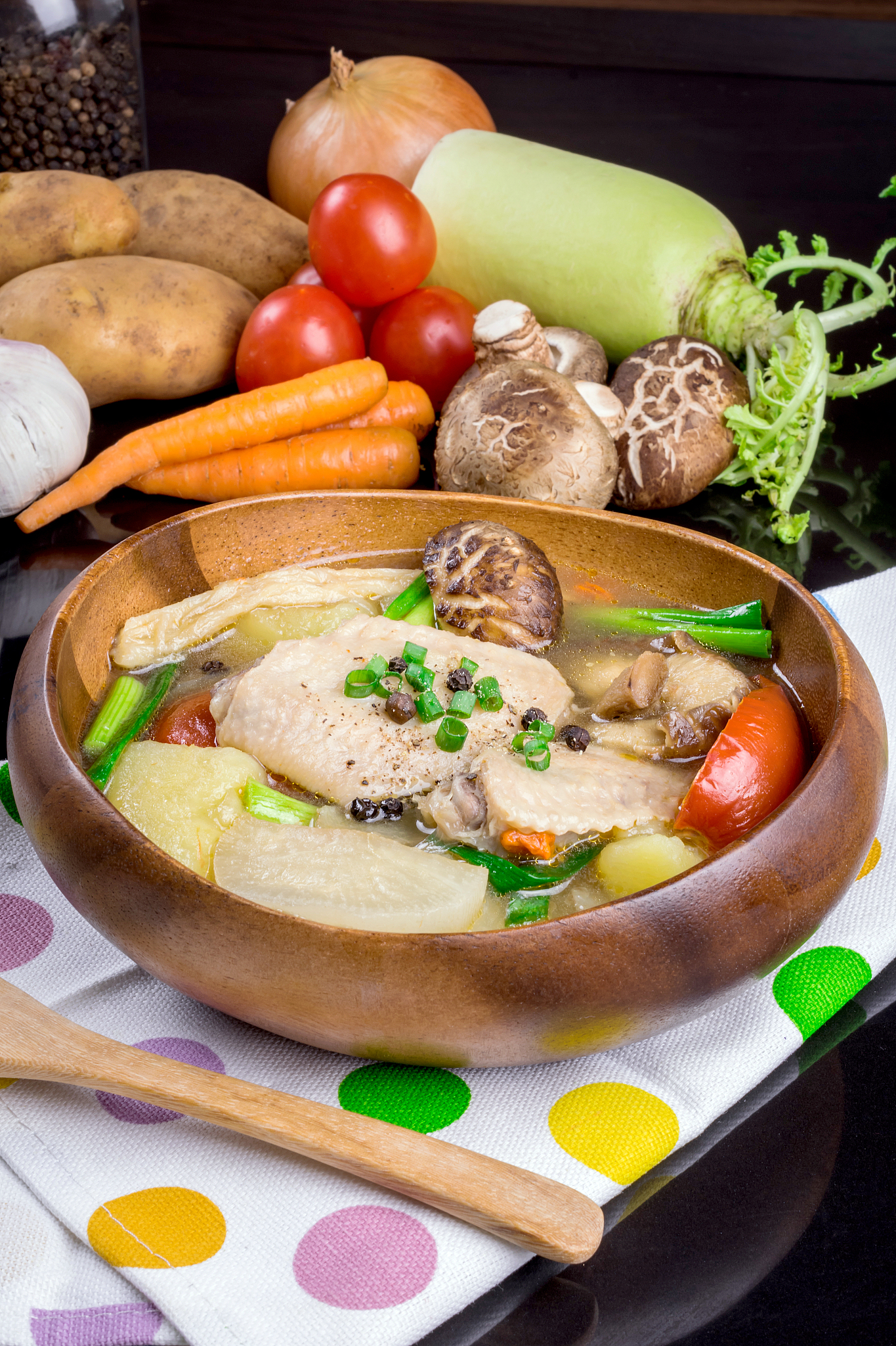 chicken soup with vegetables