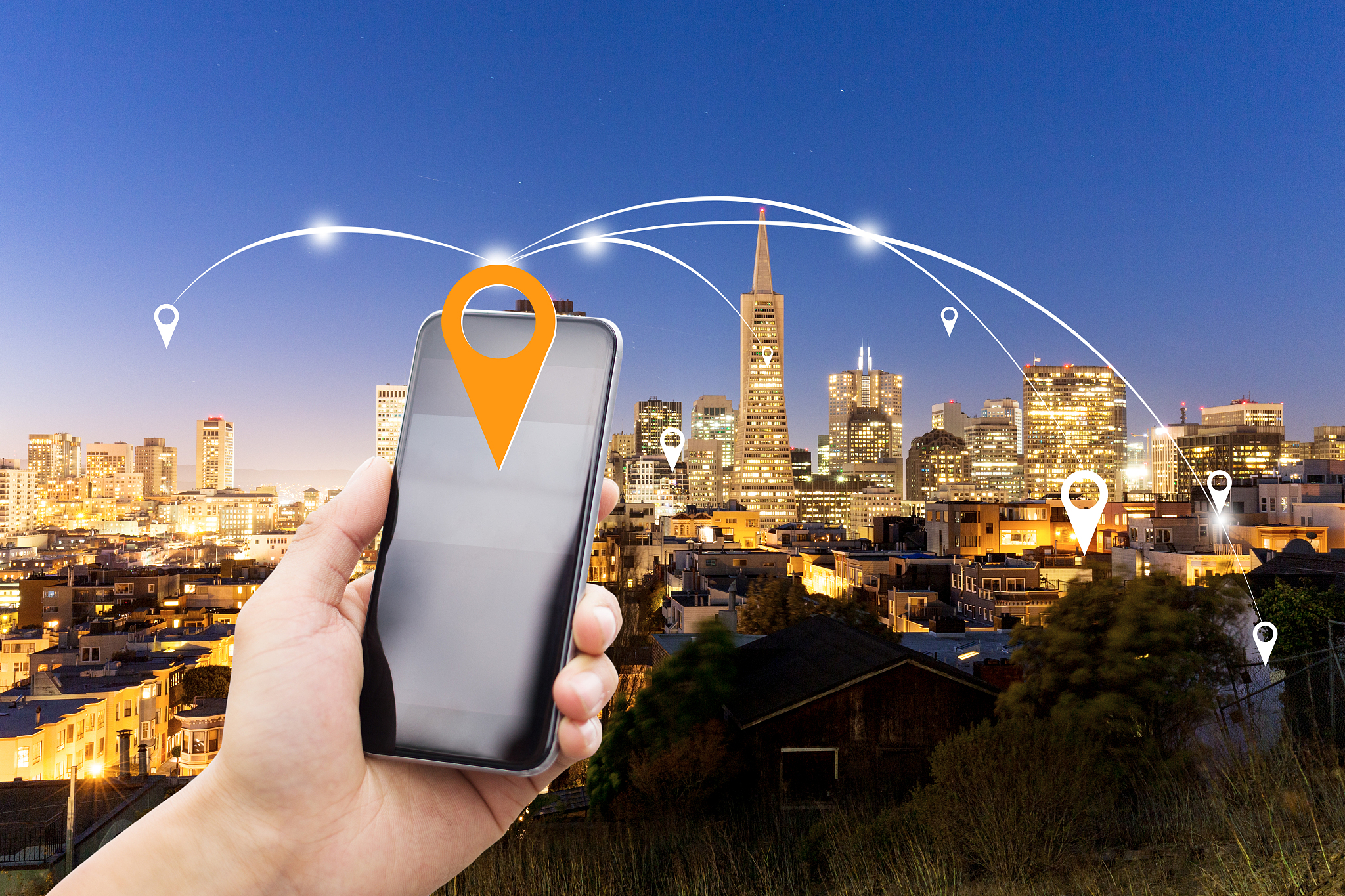 mobile phone with modern intelligence buildings