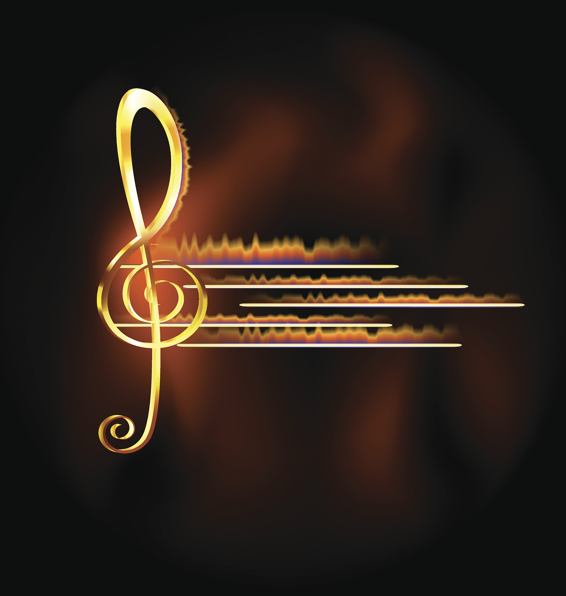 flame and music