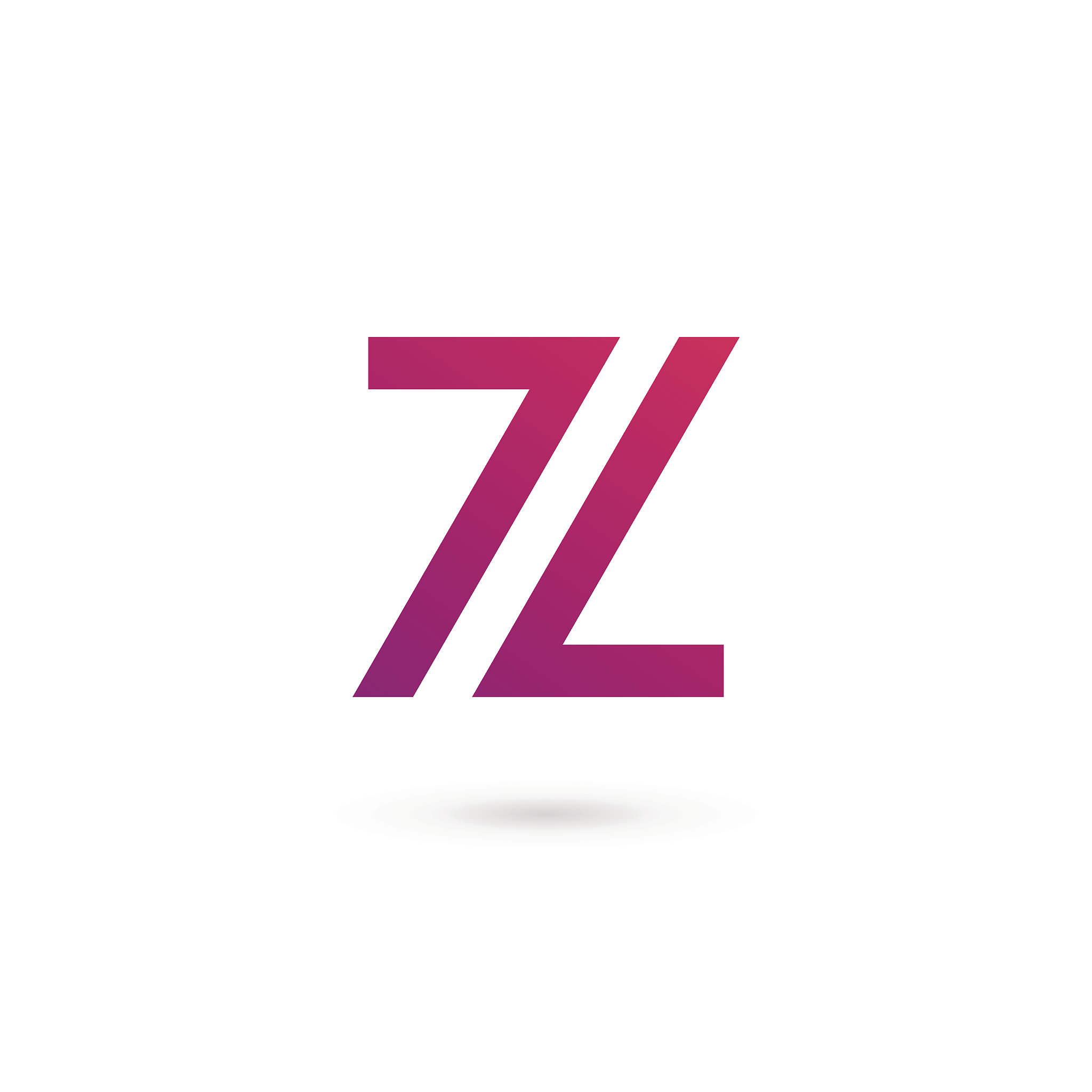 letter z icon design template elements