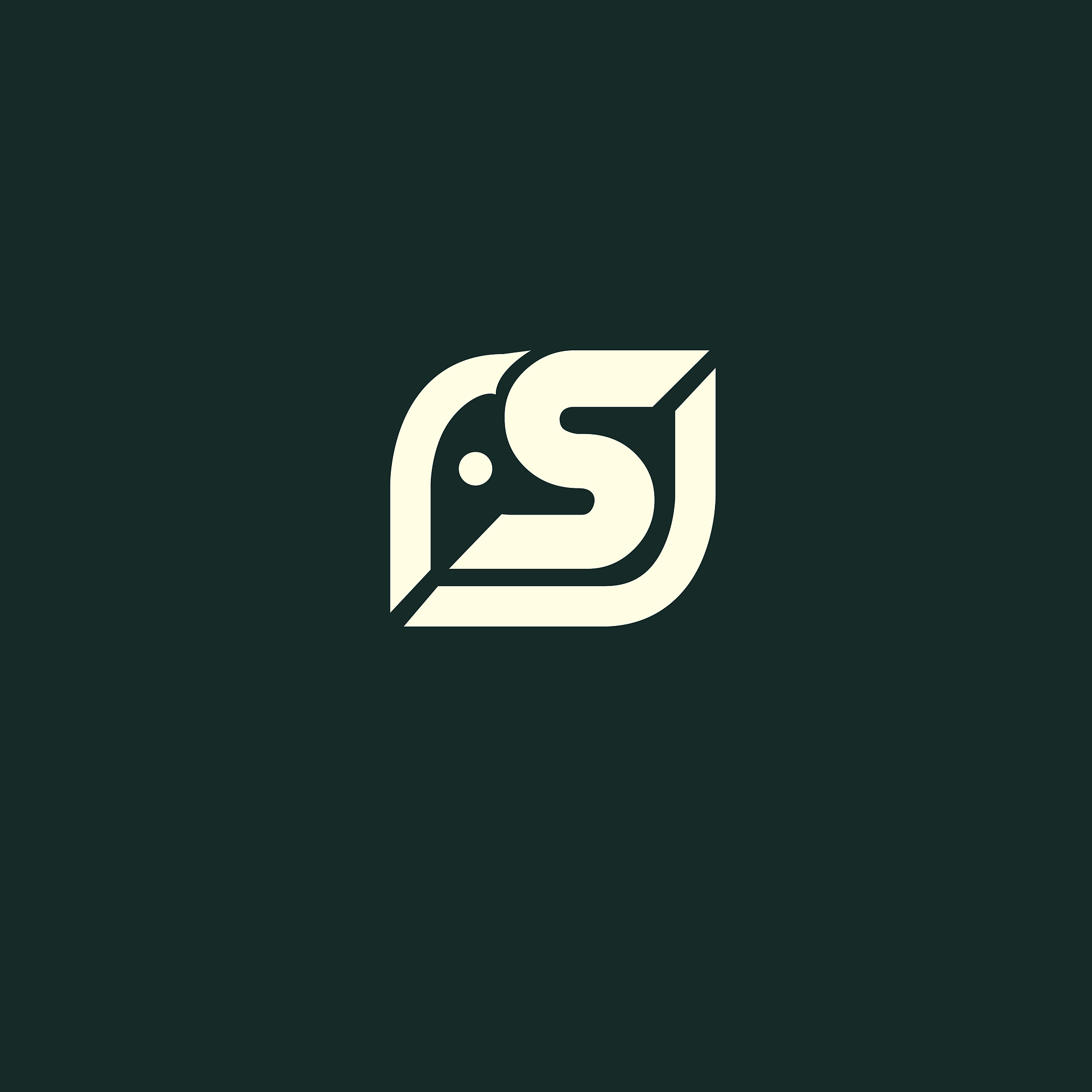 letter s black and white element design