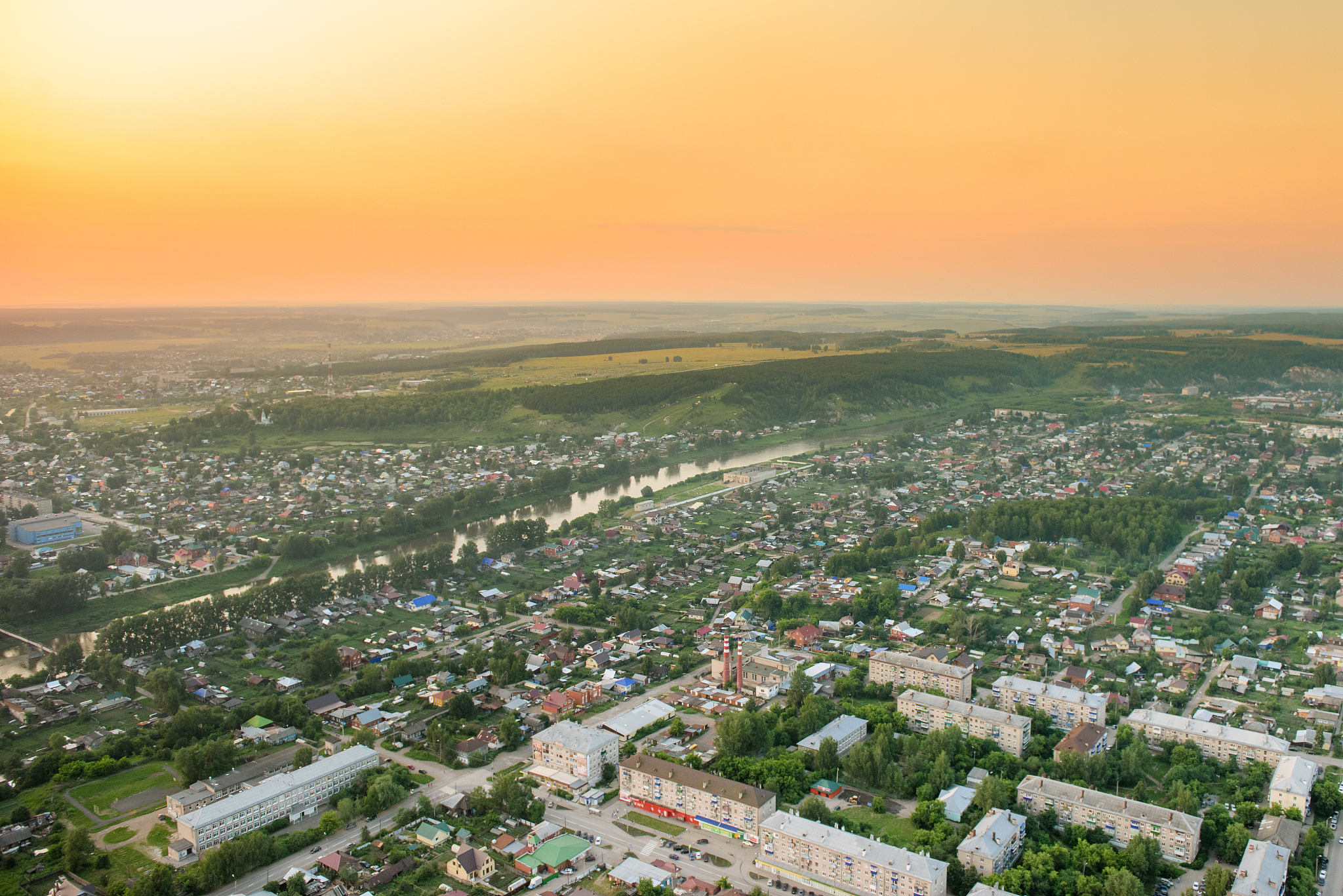 shooting from a hot air balloon