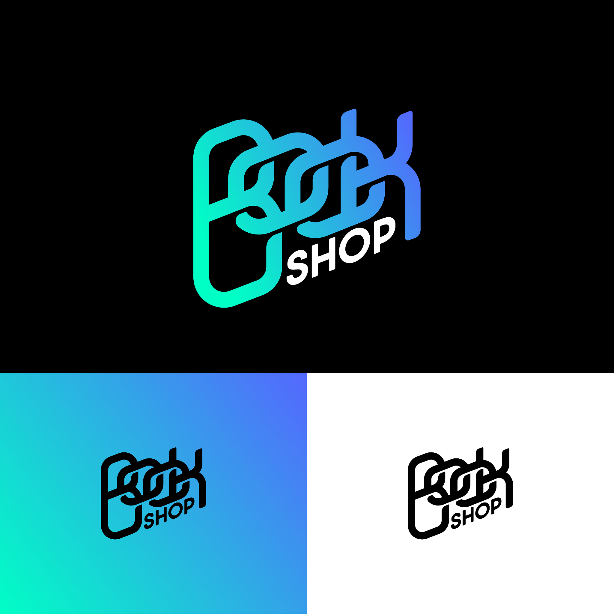 book shop logo online store library audiobook