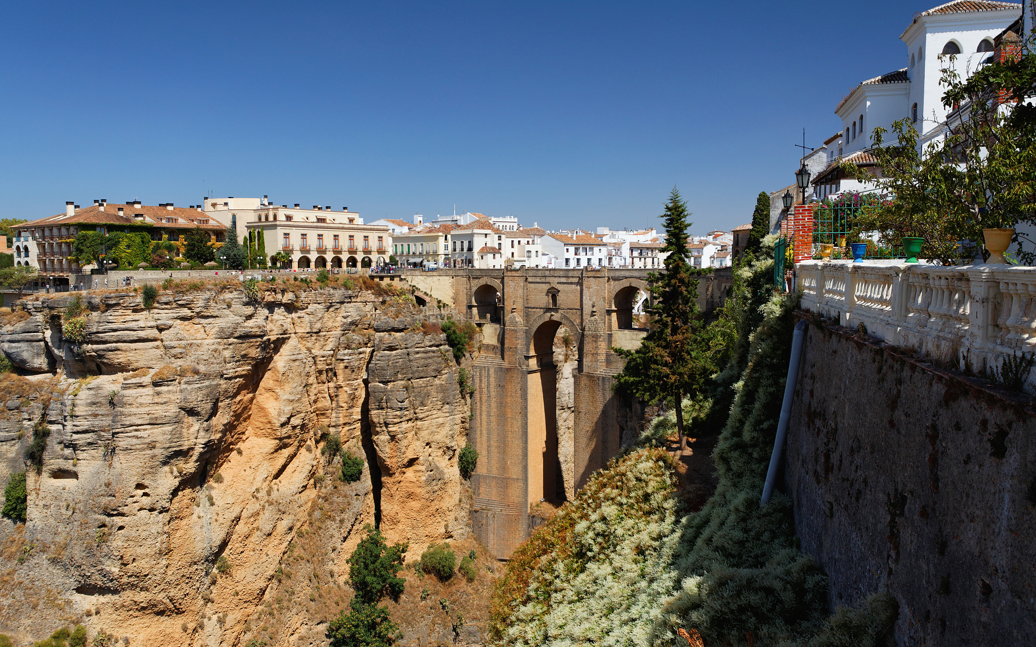 new bridge at ronda, andalucia, spain