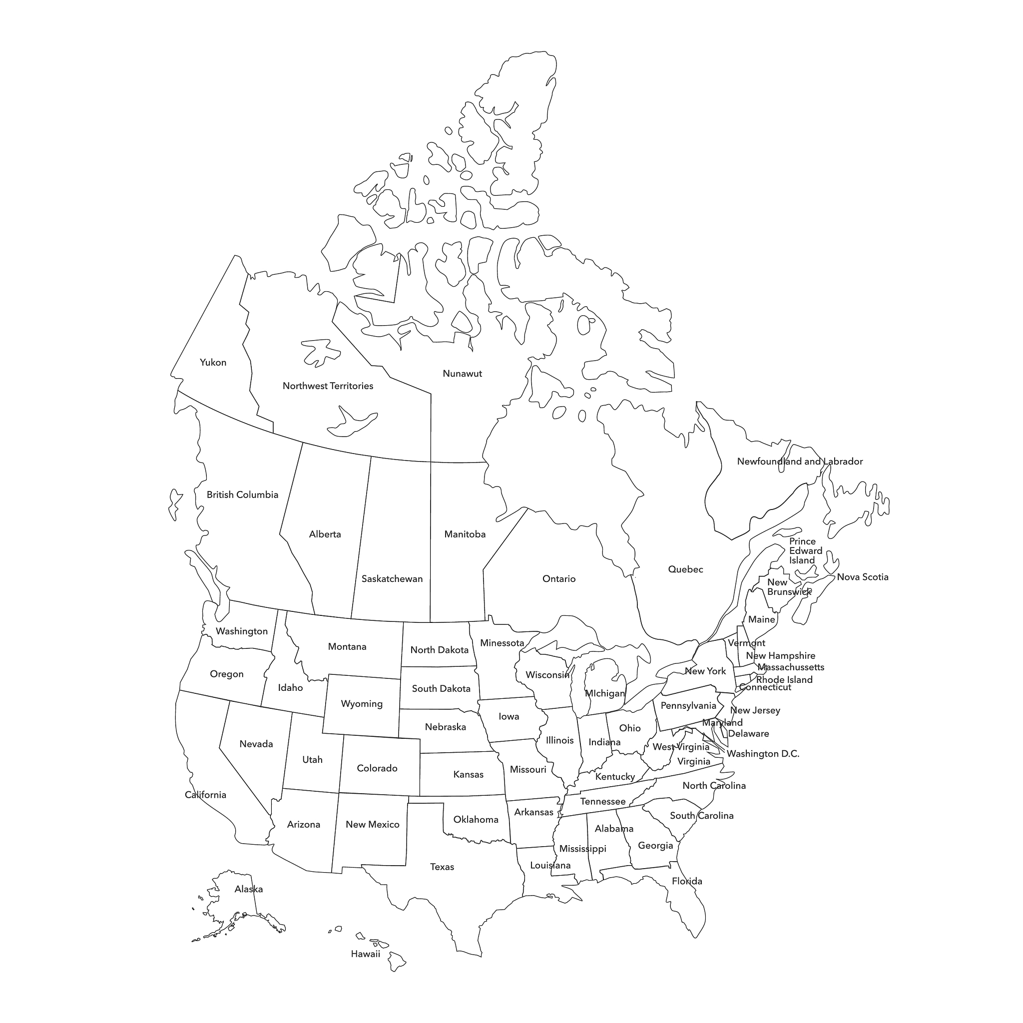 usa map
