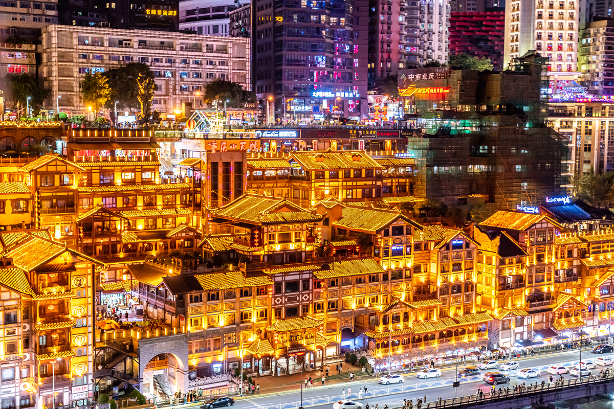 洪崖洞,中国<strong>重庆</strong>,亚洲.重庆,长江.