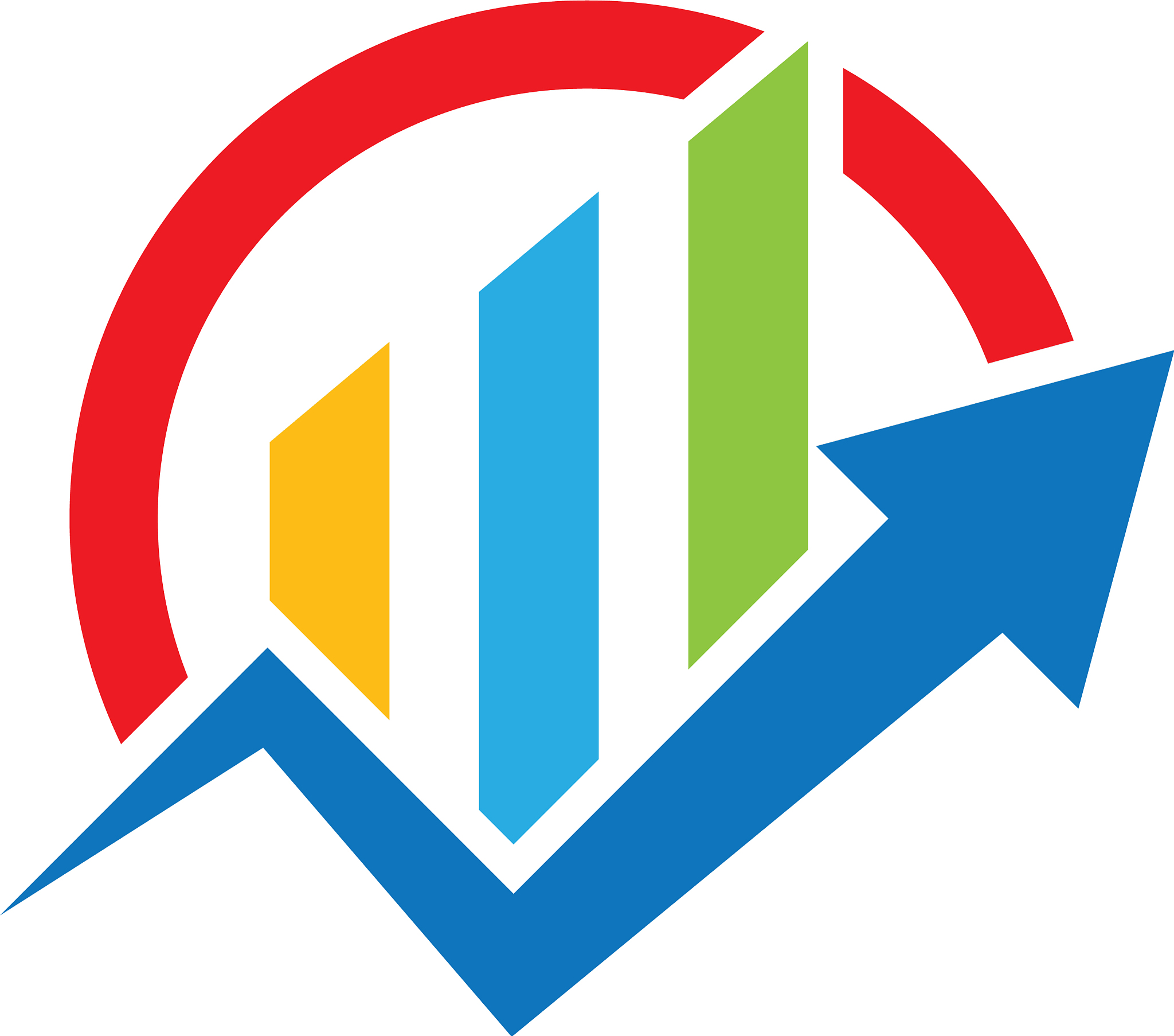 arrow business finance logo template