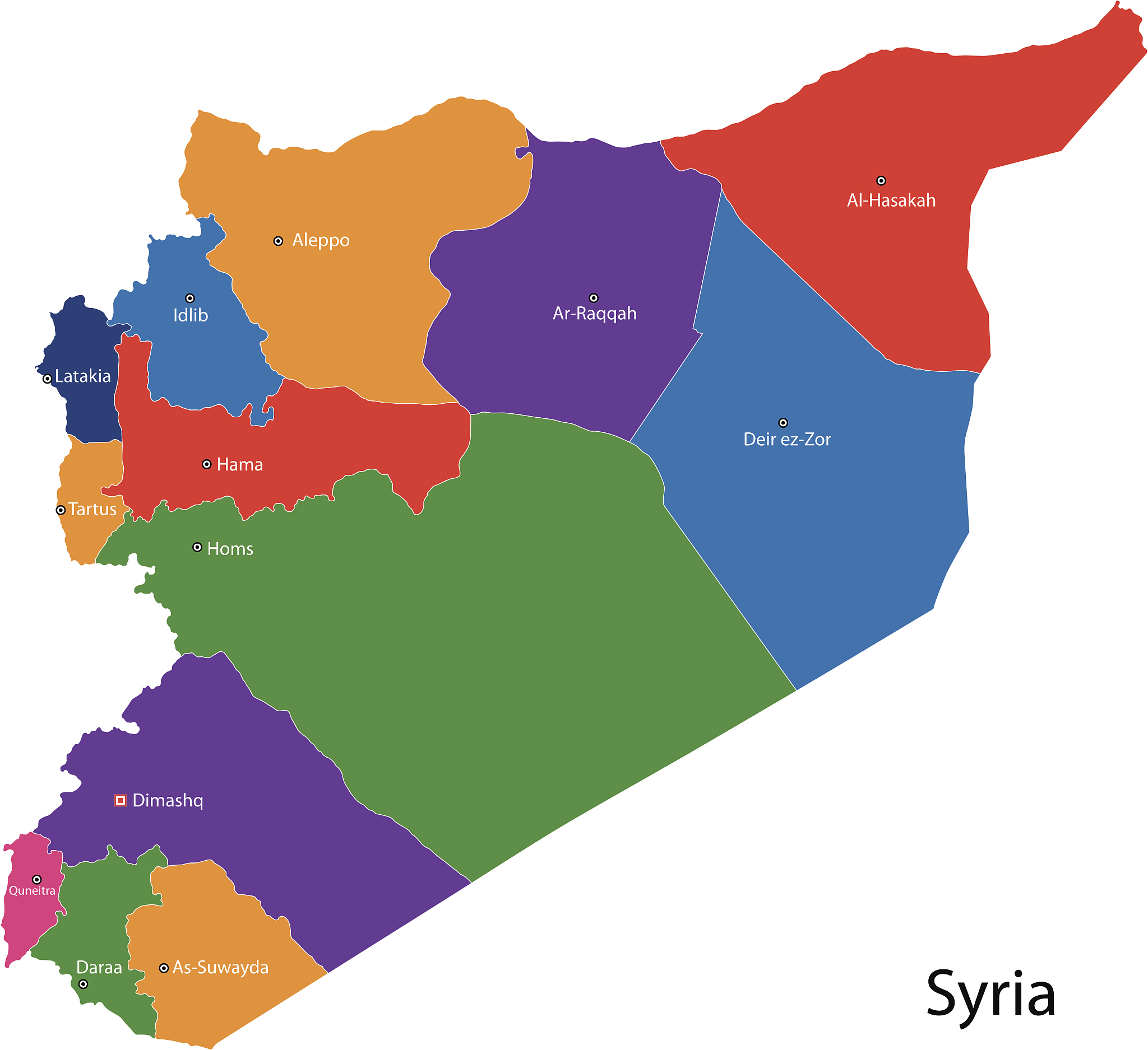 syria map
