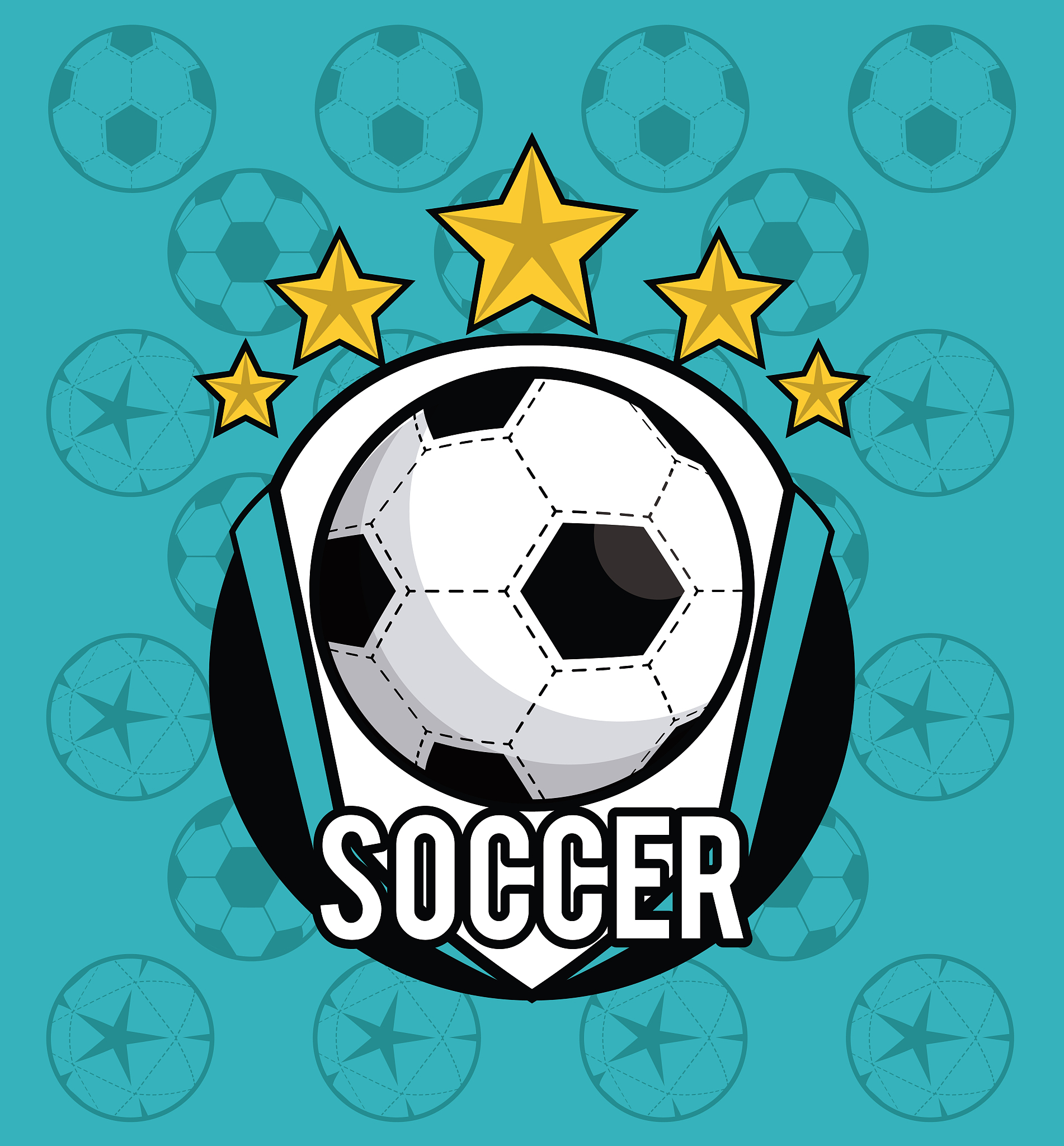 sports balls equipment vibrant card background
