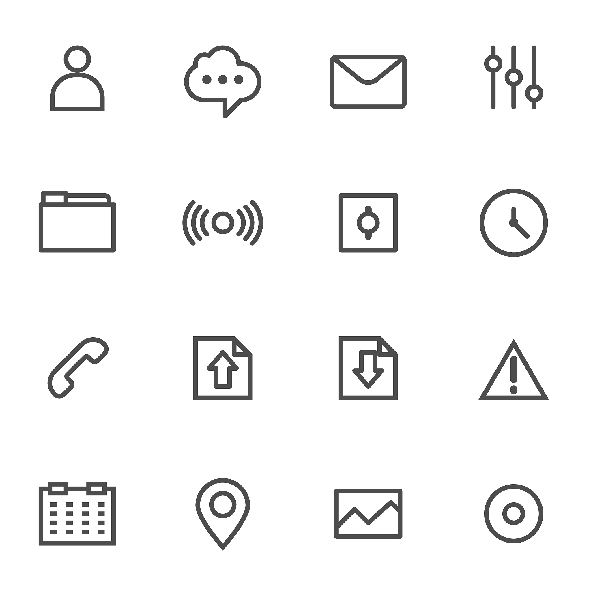 simple internet icons set. universal internet icon to use in web