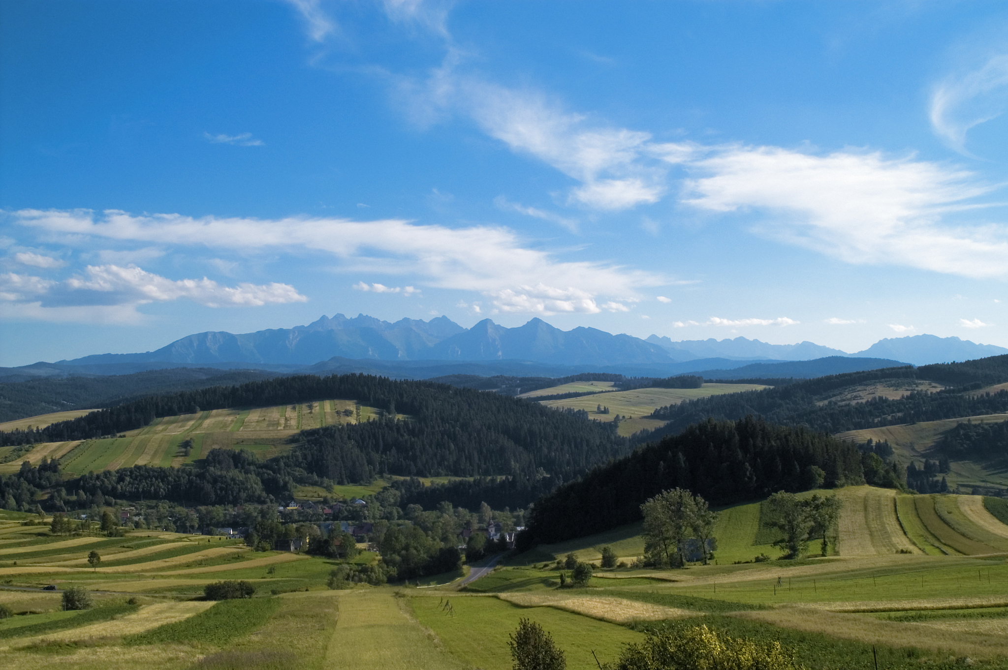 view on the tatra mountain