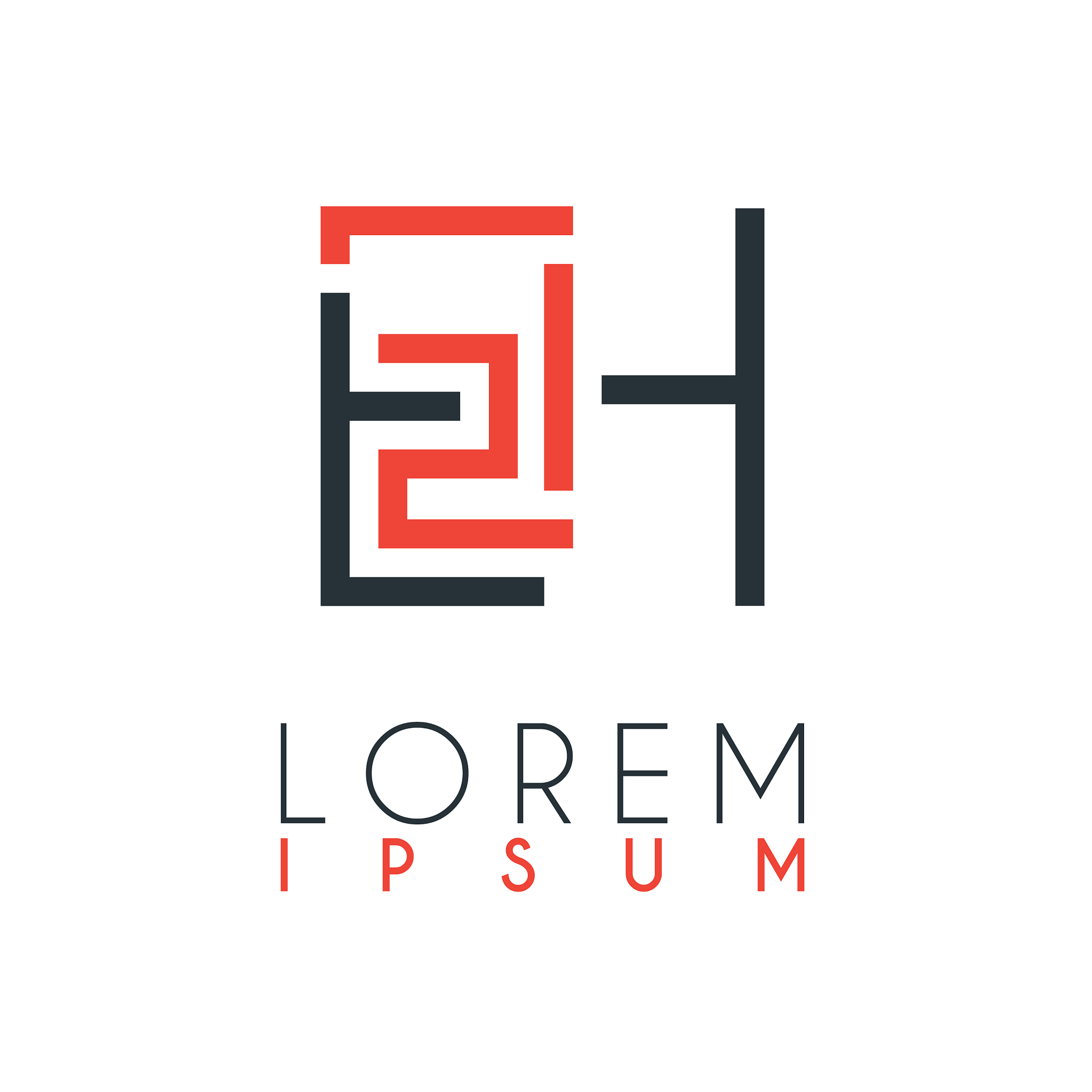 the logo between letter e and letter h or eh