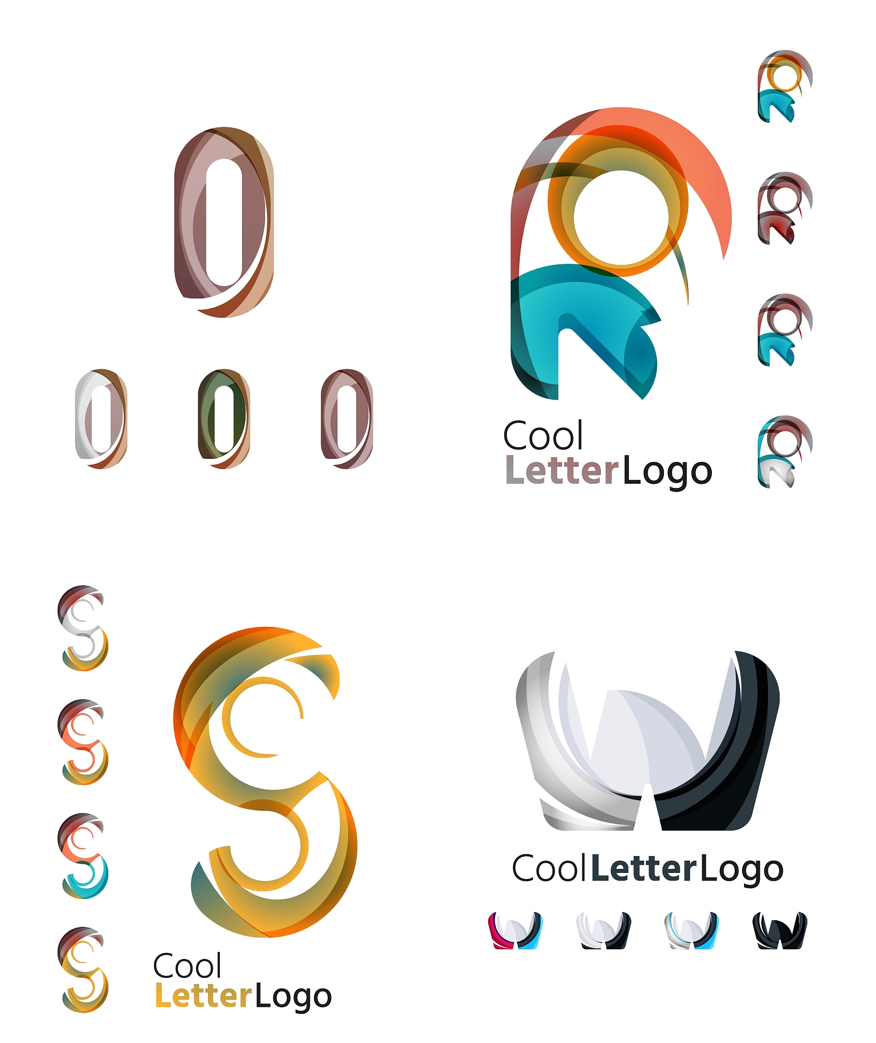letter business emblem collection