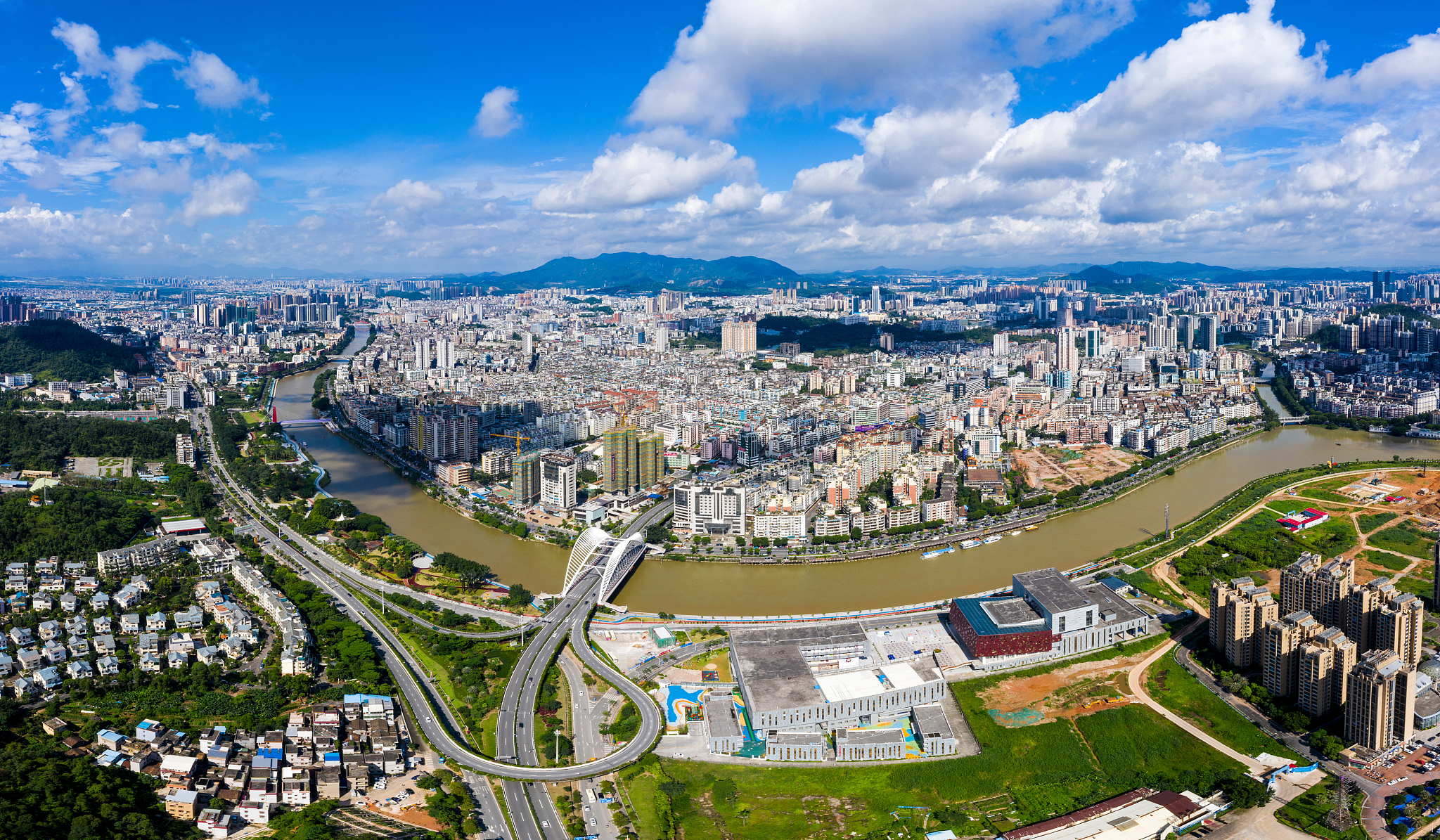 广东省江门市城市风光