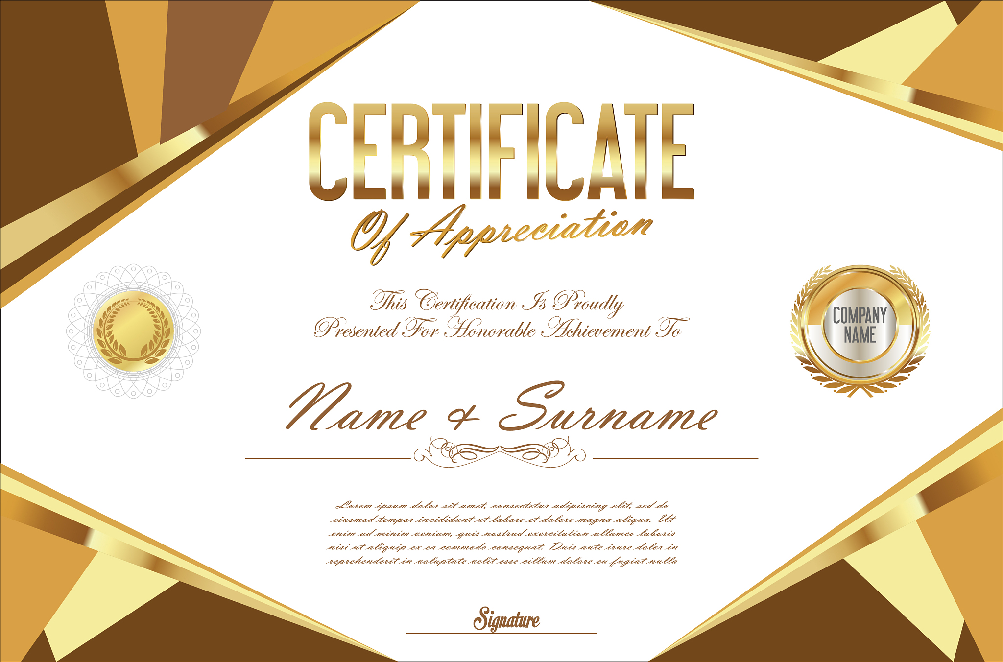 certificate retro design template 18