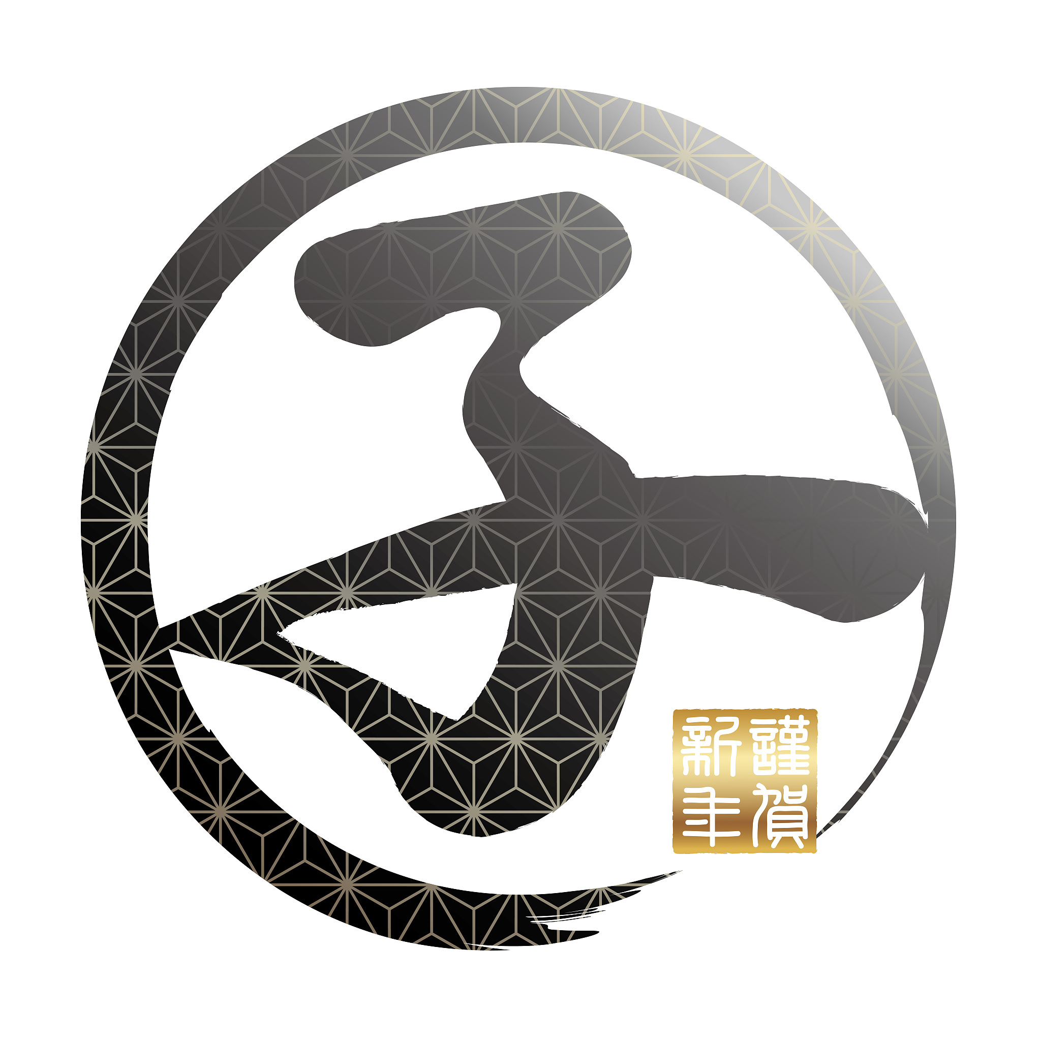 year of the rats symbol for japanese new year's greeting cards.