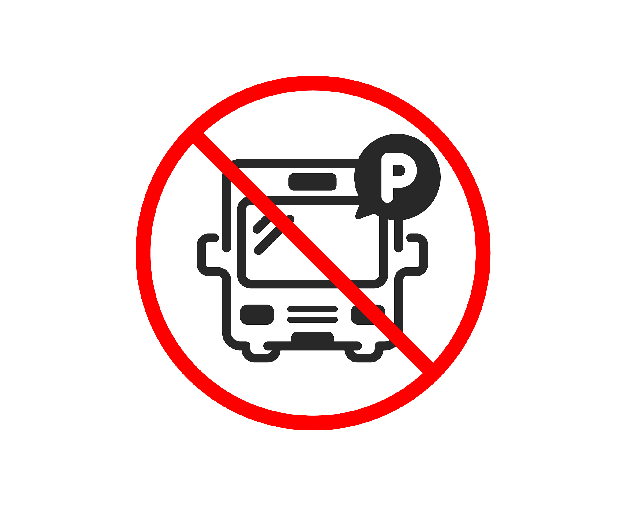 bus parking icon auto park sign